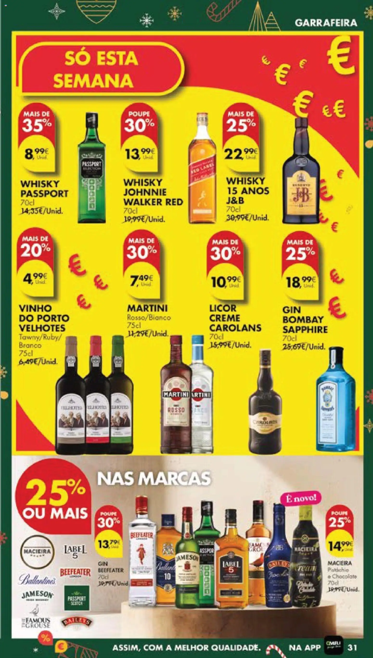 Pingo Doce folheto │ válido de 16.12.2025 | Página: 35 | Produtos: Licor, Chocolate, Vinho, Gin