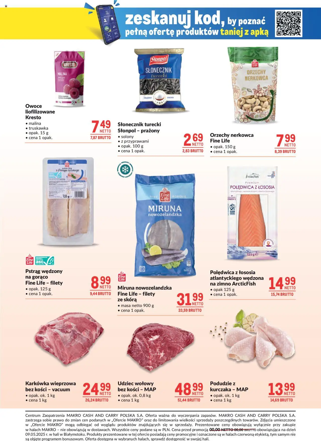 Makro Gazetka od 27.05.2025 | Strona: 17 | Produkty: Miruna, Pstrąg, Pstrąg wędzony, Orzechy
