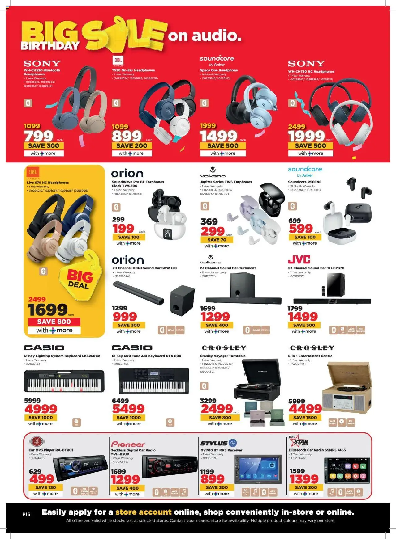 New HiFi Corp catalogue – valid from 25.09.2025 | Page: 16 | Products: Earphones, MP3, Player, Headphones