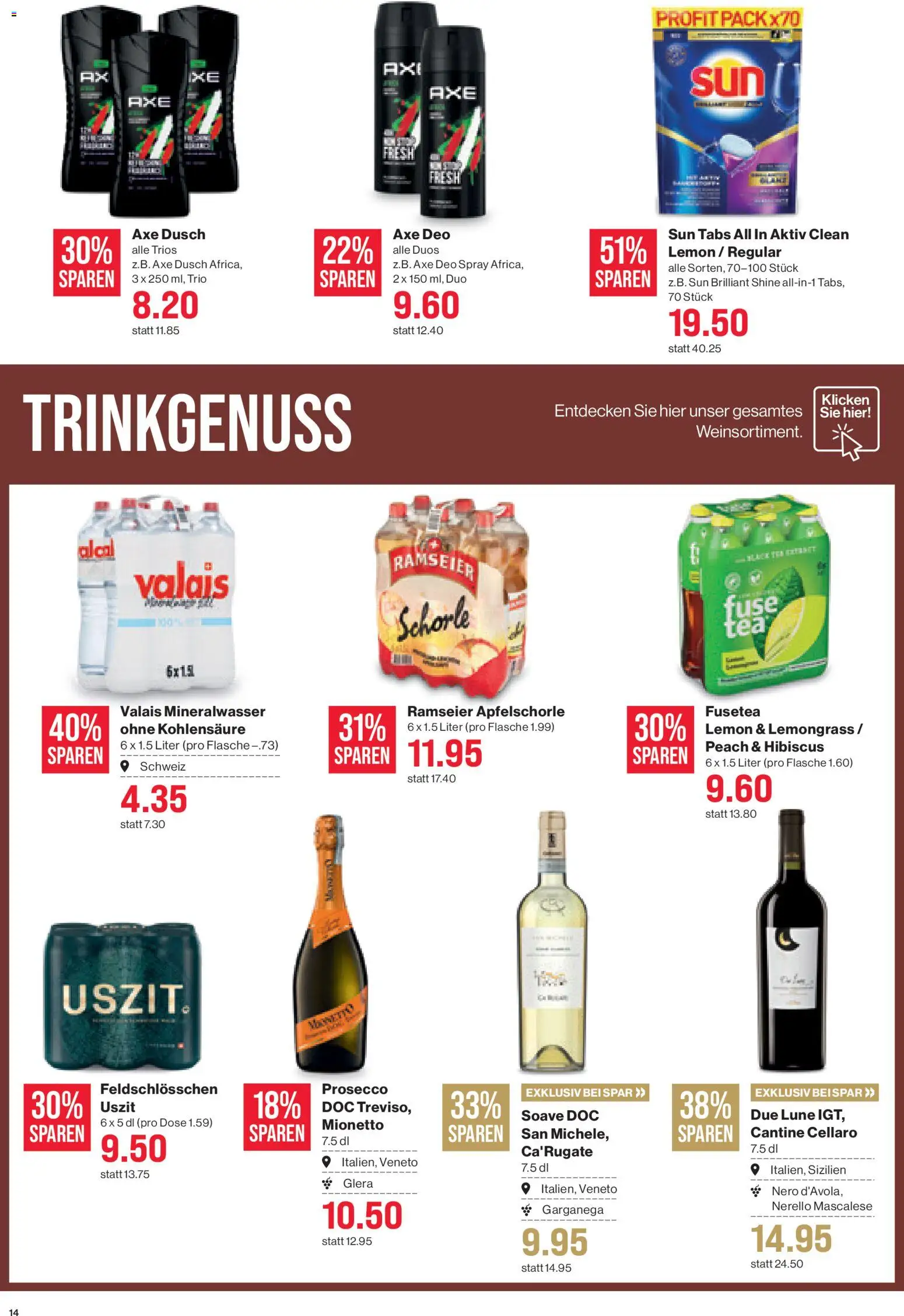 SPAR Aktionen – gültig ab 30.10.2025 | Seite: 14 | Produkte: Mineralwasser