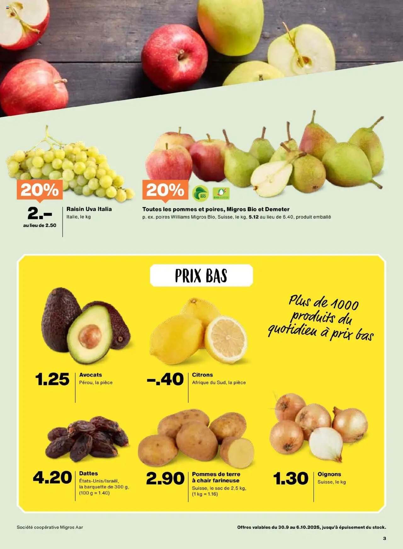 Migros Aktionen FR – gültig ab 30.09.2025 | Seite: 3