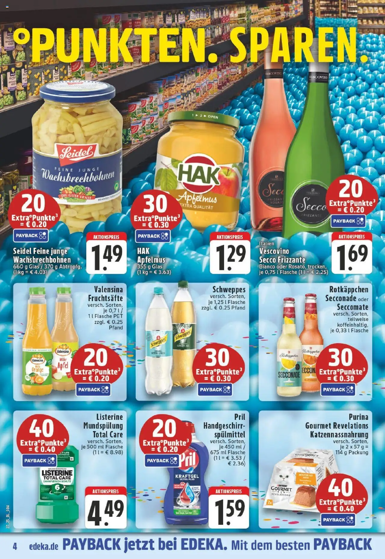 Edeka prospekt Mönchengladbach	 - gültig ab dem 29.06.2025 | Seite: 4 | Produkte: Schweppes, Valensina, Rotkäppchen, Listerine