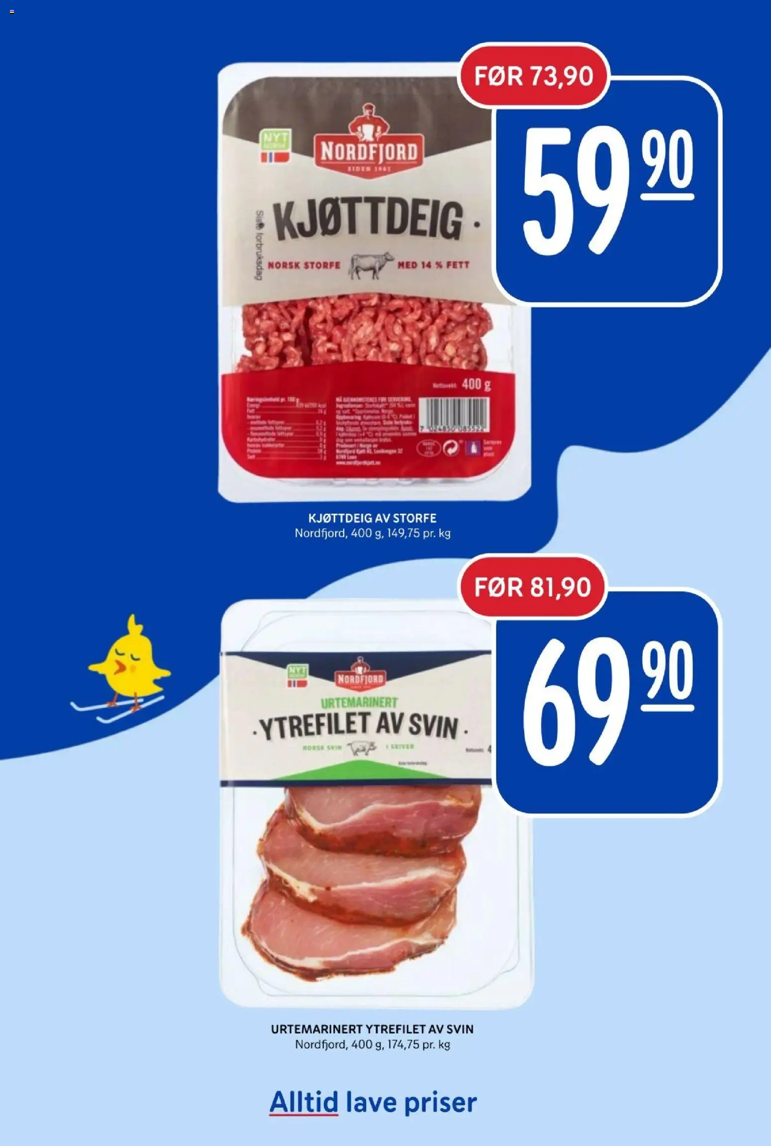 {H1} | Side: 6 | Produkter: Svin, Kjøttdeig