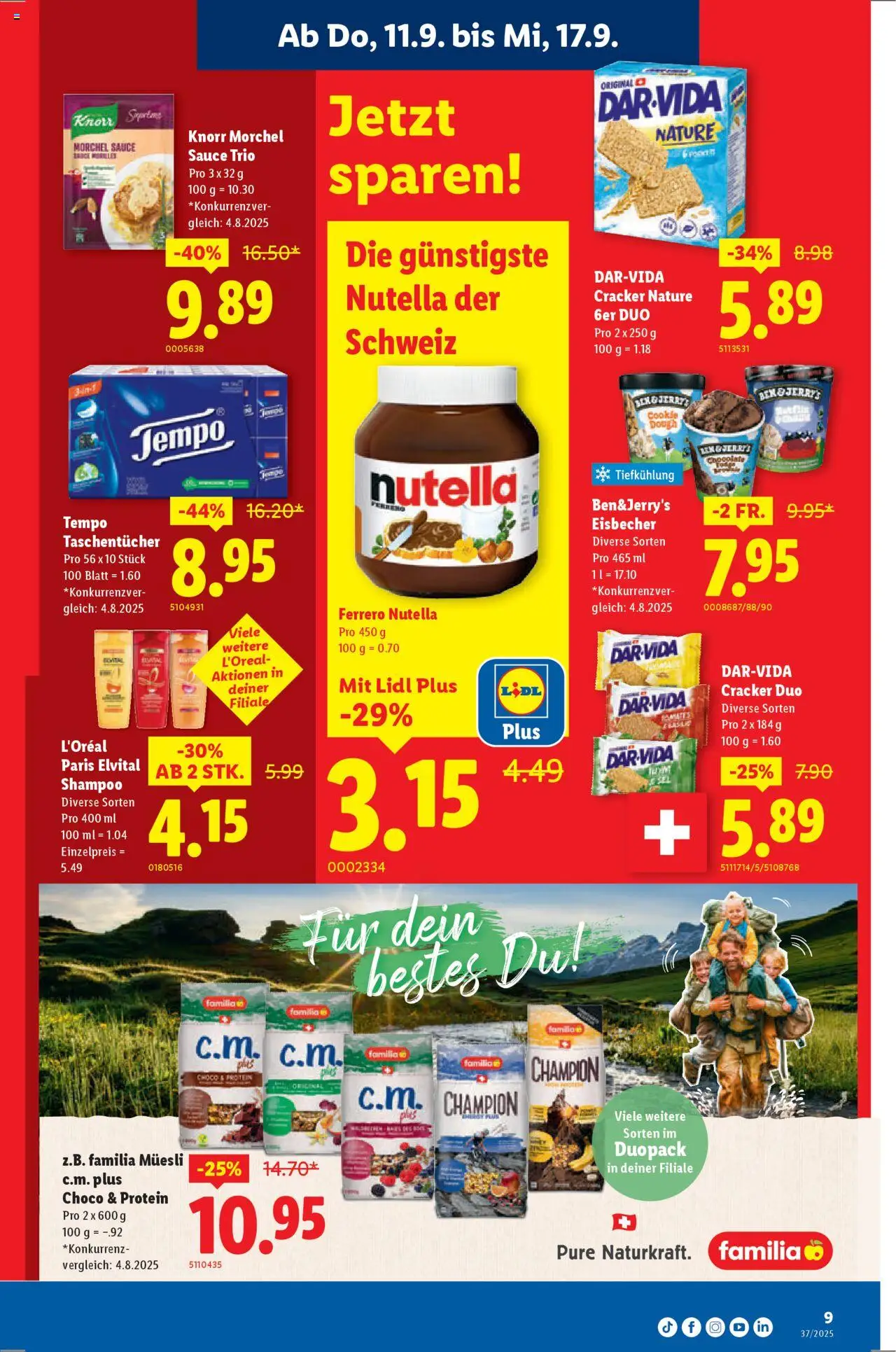 Lidl Aktionen – gültig ab 11.09.2025 | Seite: 9 | Produkte: Shampoo, Spabad