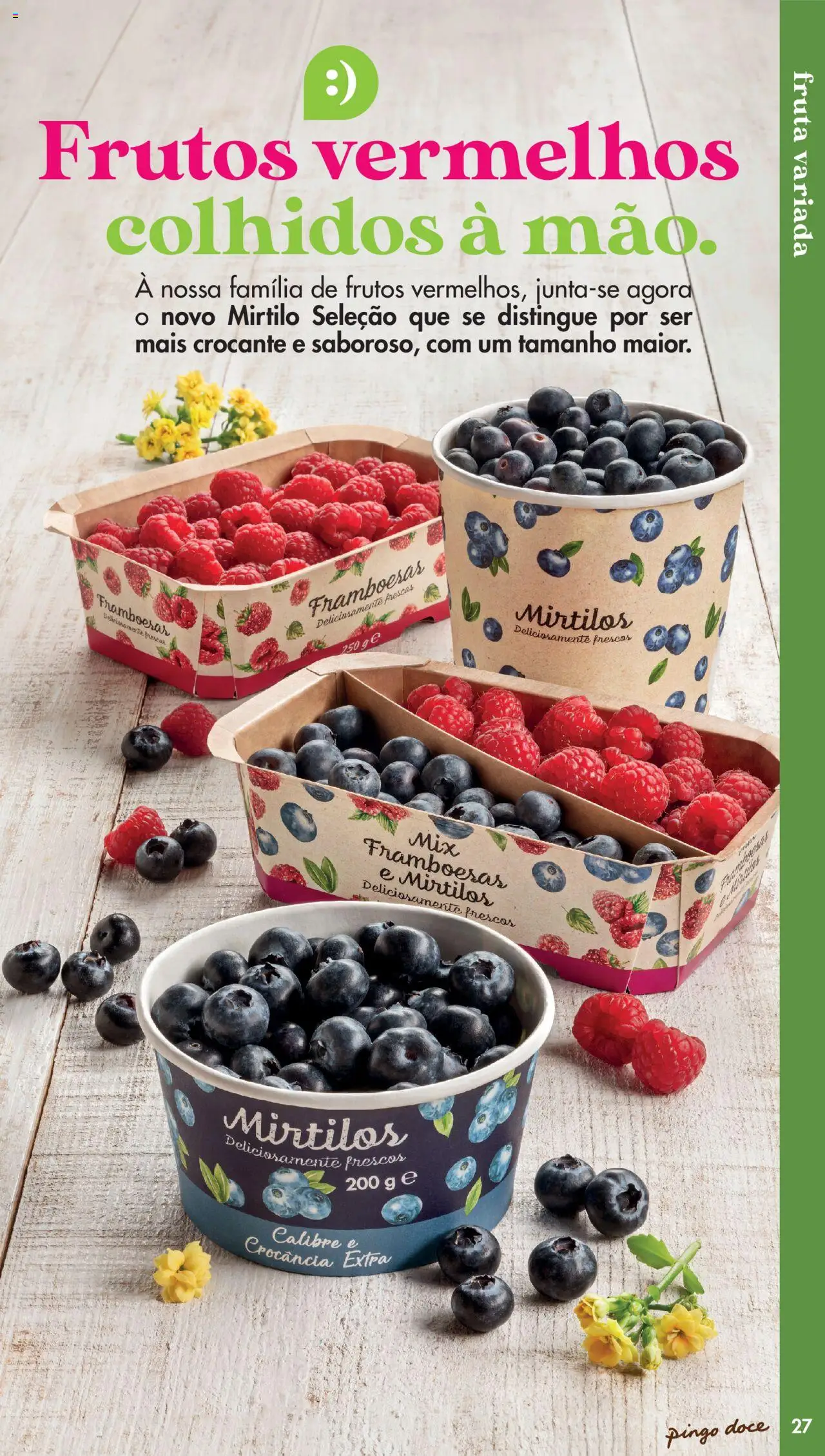 Pingo Doce - Catálogo Fruta e Legumes │ válido de 20.05.2025 | Página: 27 | Produtos: Framboesas, Mirtilos
