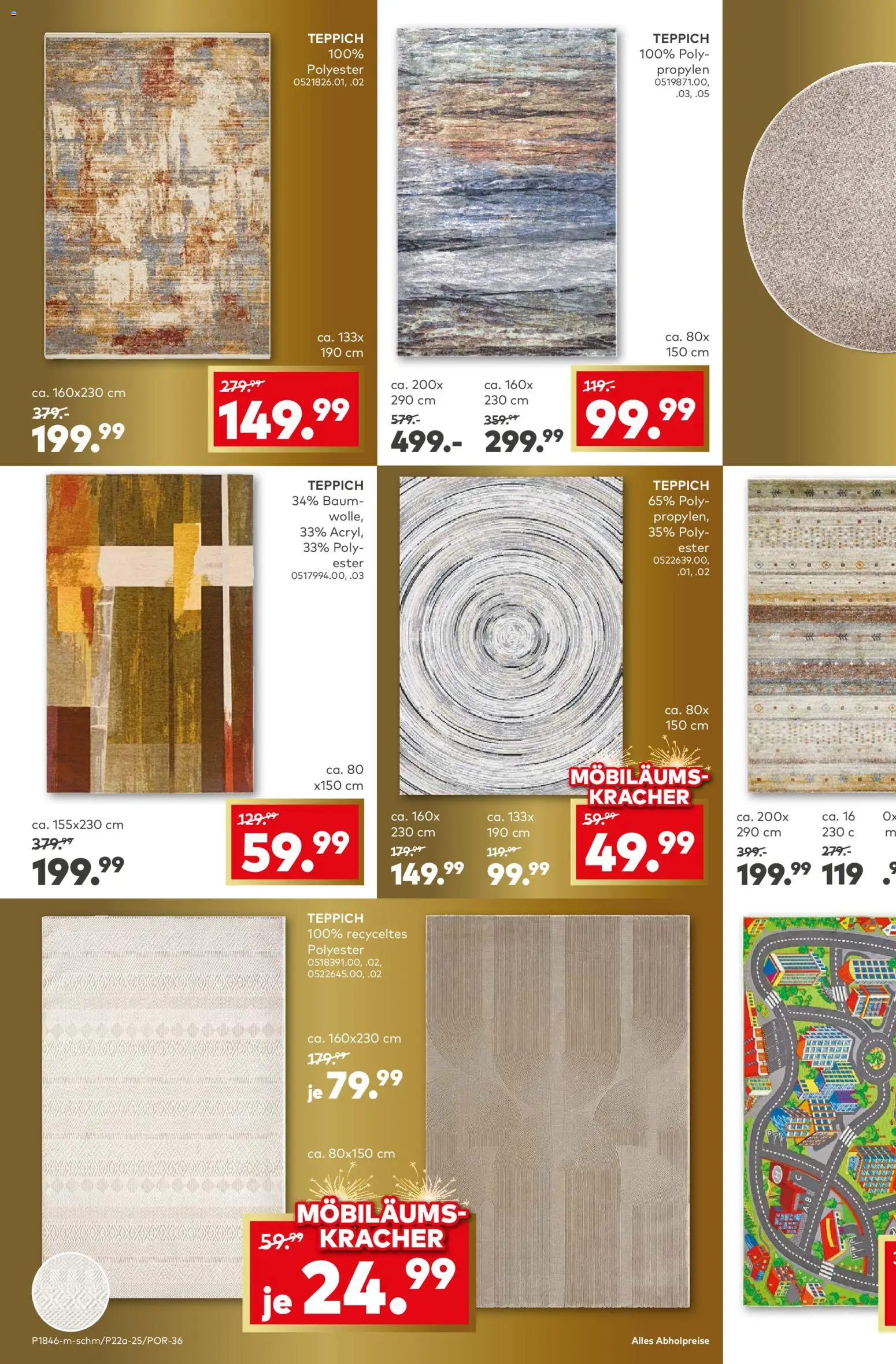 Porta! Kleinmöbel und mehr: Top-Angebote zum Möbiläum - Aachen – gültig ab 10.11.2025 | Seite: 4 | Produkte: Teppich