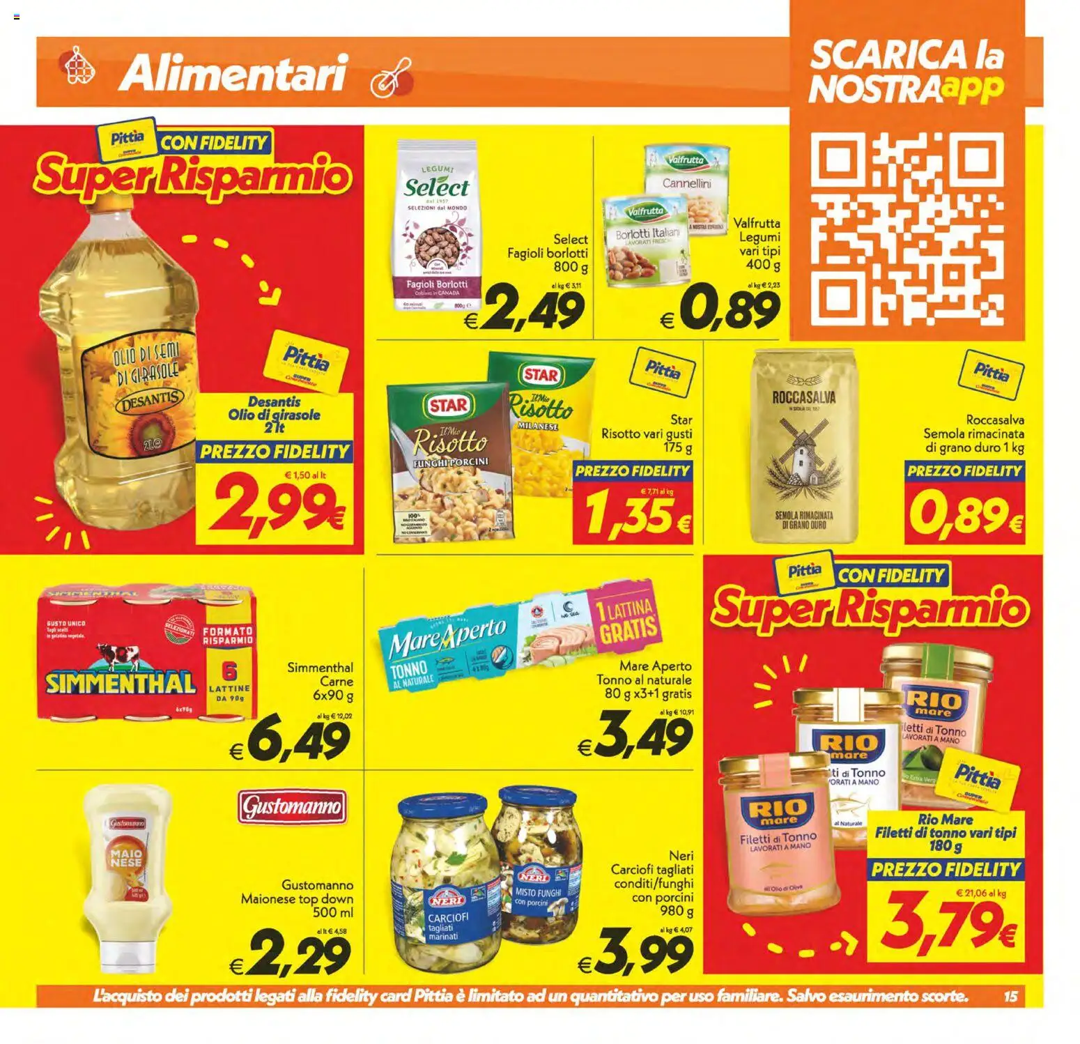 Volantino SuperConveniente del 23.01.2026 | Pagina: 15 | Prodotti: Legumi, Fagioli, Funghi, Olio di girasole