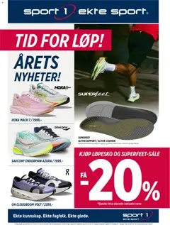 Forhåndsvisning av Sport 1 kundeavis gyldig fra 15.03.2026