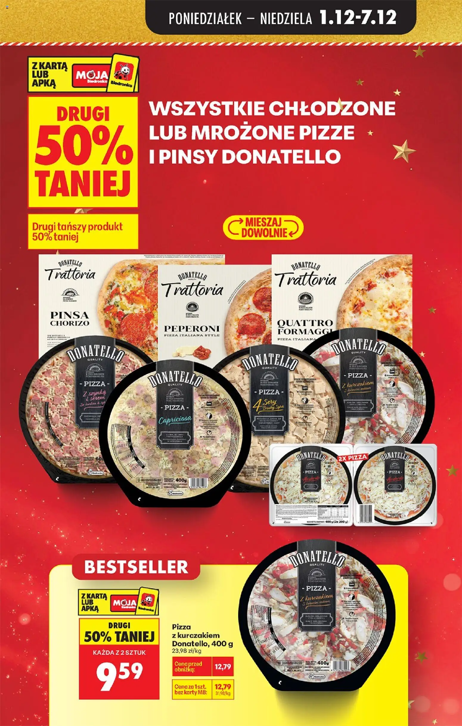 Biedronka gazetka od 01.12.2025 | Strona: 11 | Produkty: Karta, Szynka, Sery, Pizza