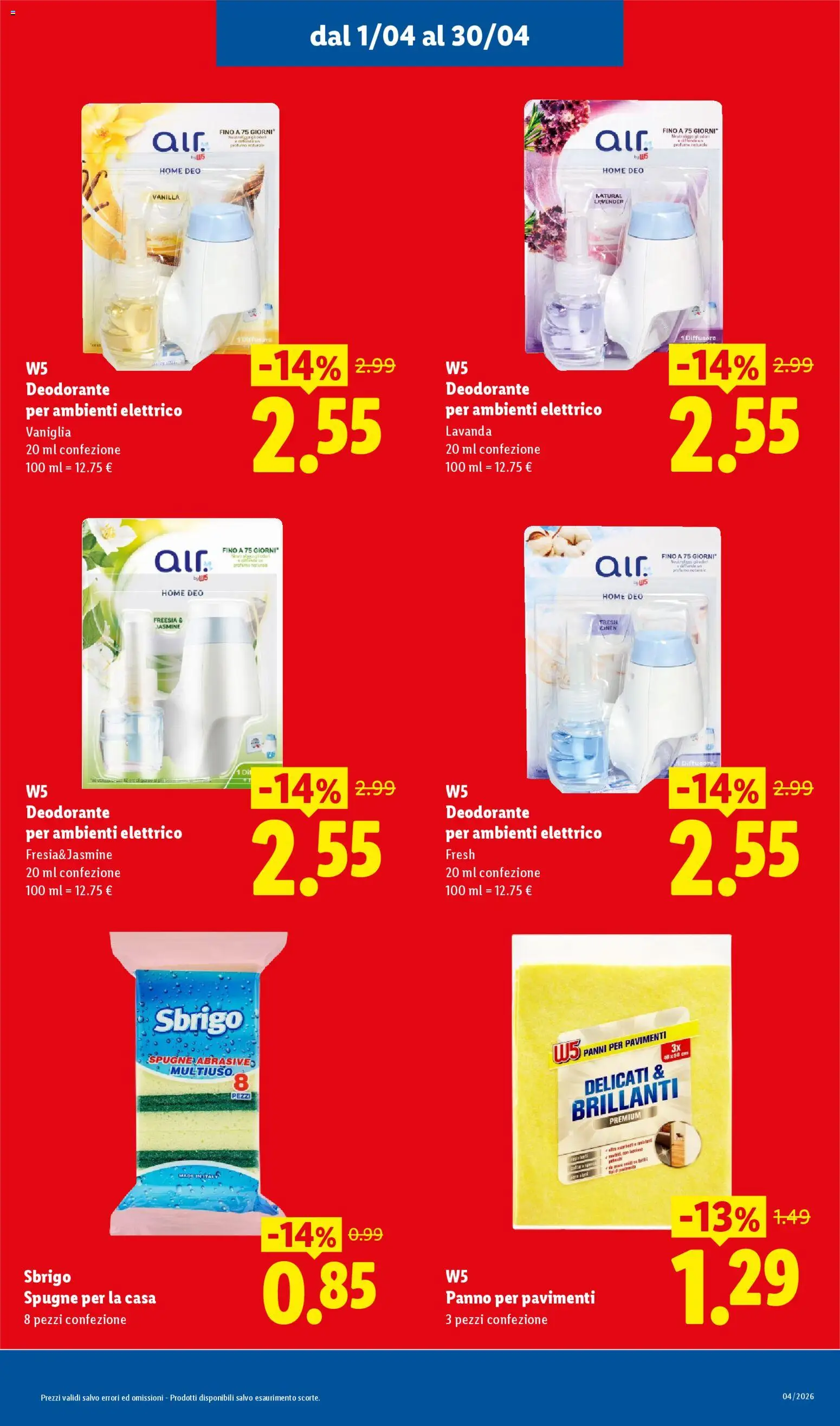 Volantino Lidl del 01.04.2026 | Pagina: 15 | Prodotti: Deodorante, Lavanda, Profumo