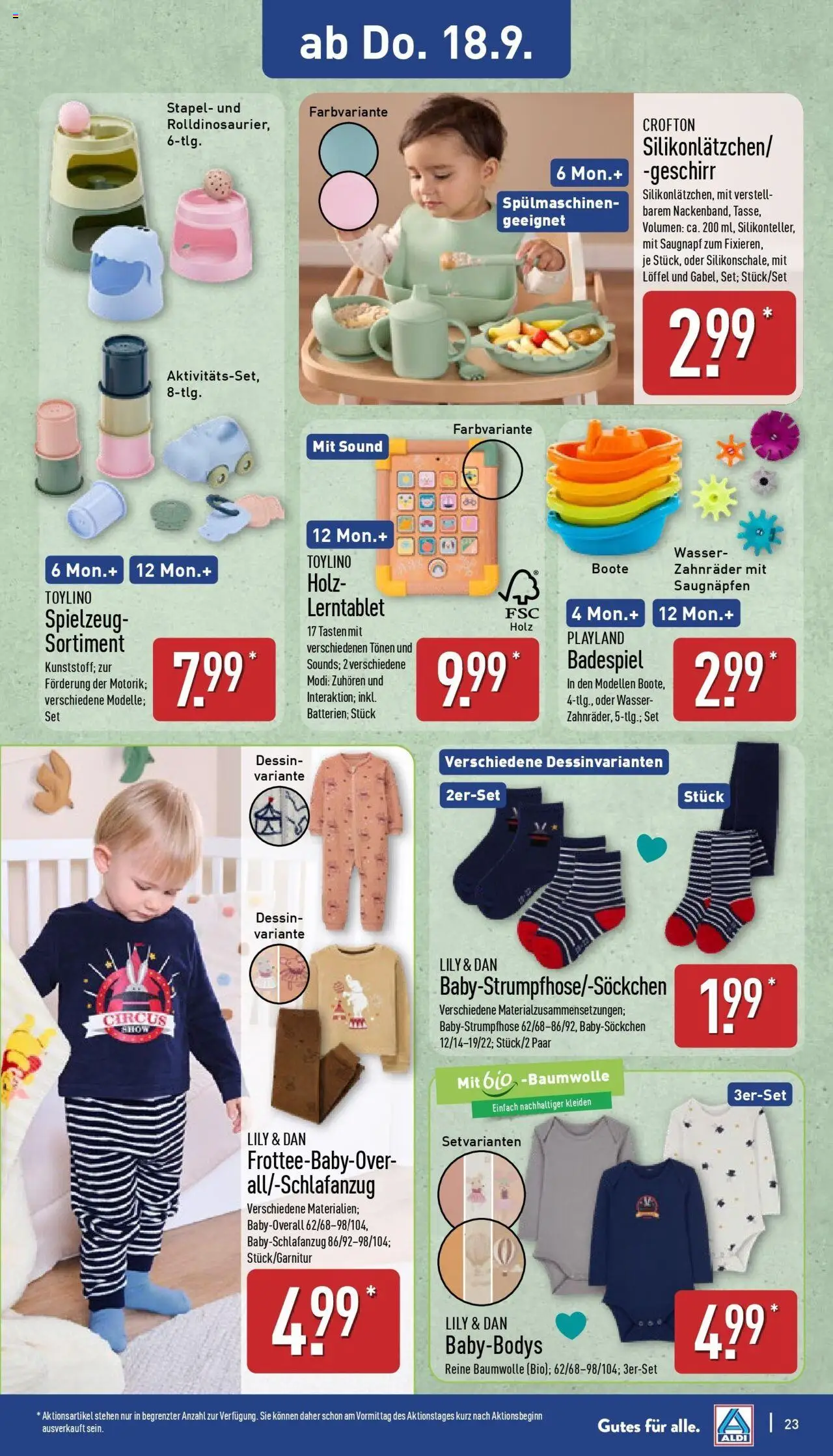 Aldi - ALDI Nord: Wochenangebote – gültig ab 14.09.2025 | Seite: 23 | Produkte: Wasser