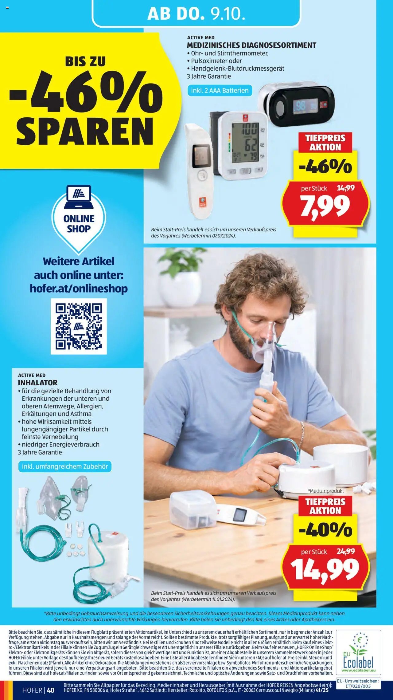 Hofer Flugblatt gültig ab 03.10.2025 | Seite: 44
