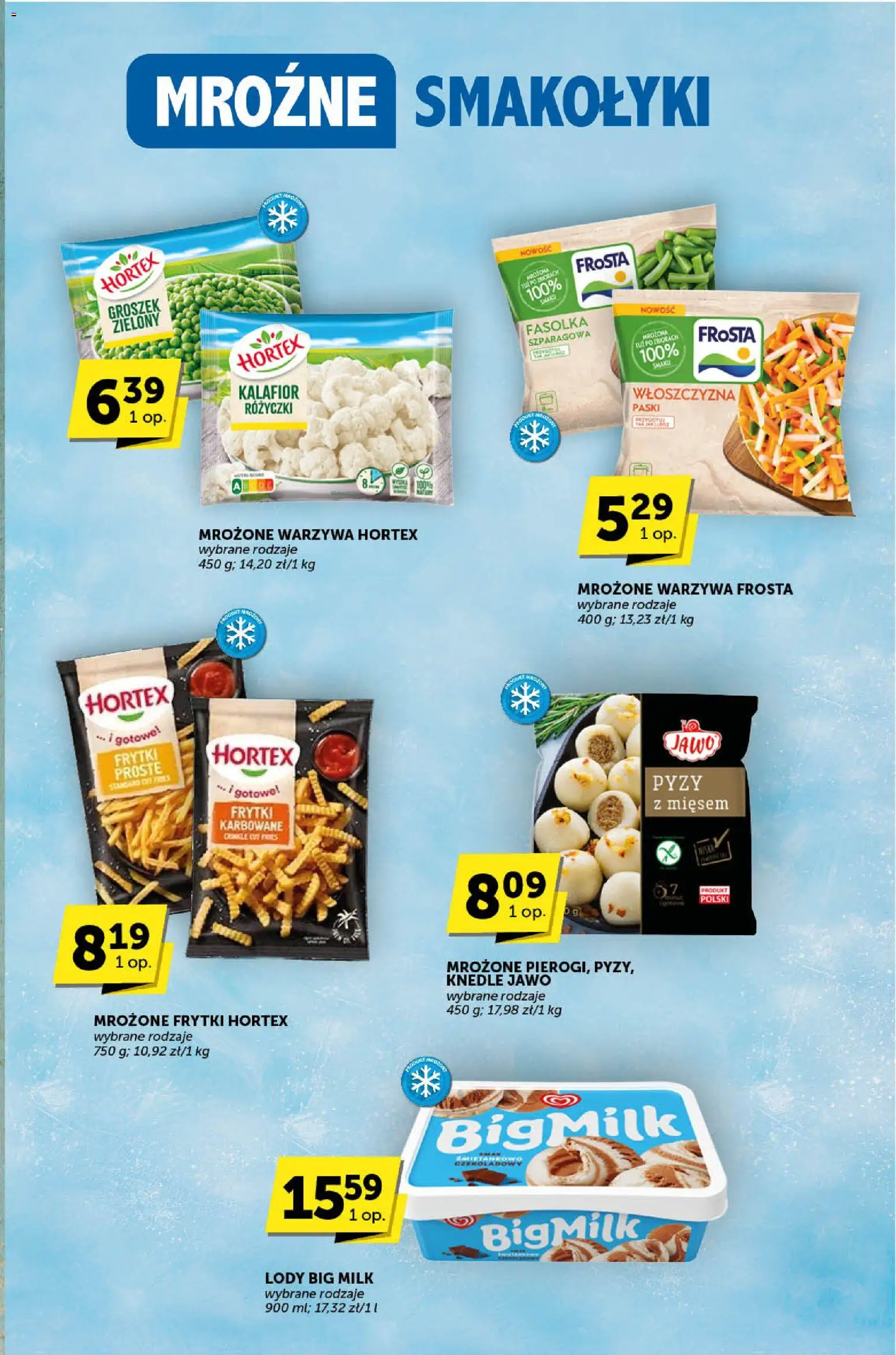 Euro Sklep Gazetka - Katalog od 19.02.2026 | Strona: 9 | Produkty: Kalafior, Big Milk, Knedle, Warzywa