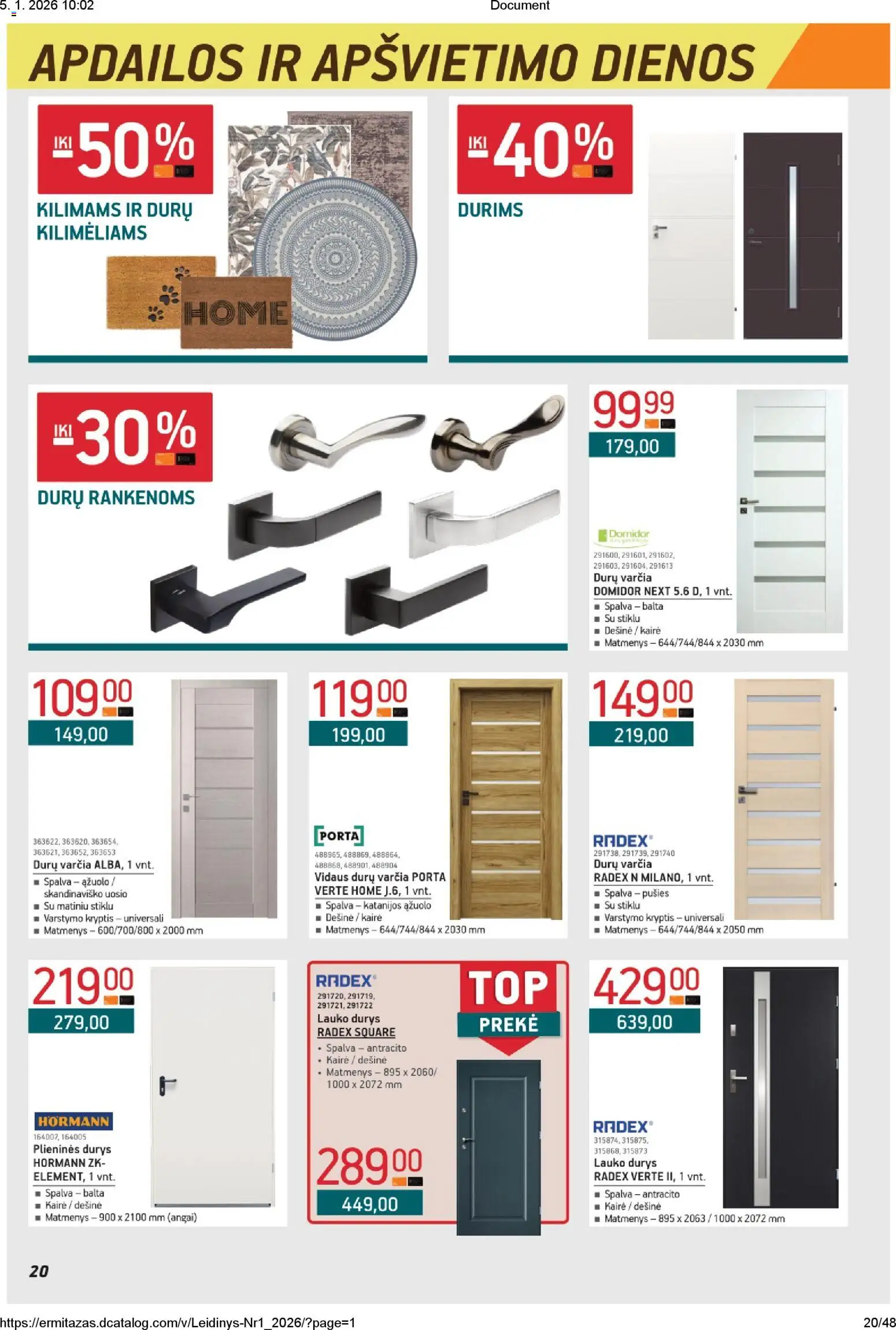 ERMITAŽAS akcijos nuo 05.01.2026 | Puslapis: 20