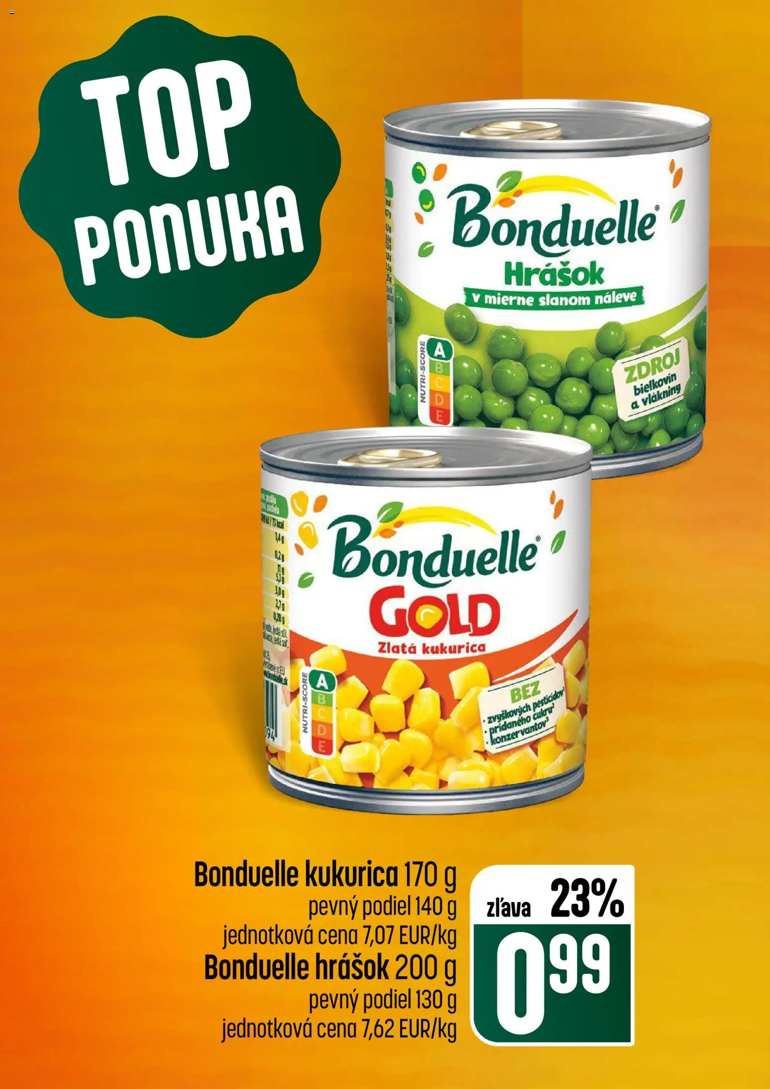 Nové COOP Jednota akcie – leták je platný od 22.01.2026 | Strana: 6 | Produkty: Hrášok, Kukurica