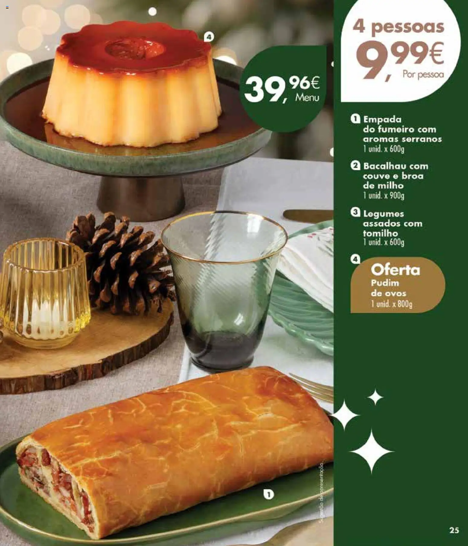 Pingo Doce Encomendas de Natal Madeira │ válido de 19.11.2025 | Página: 25 | Produtos: Pudim, Ovos, Milho, Couve
