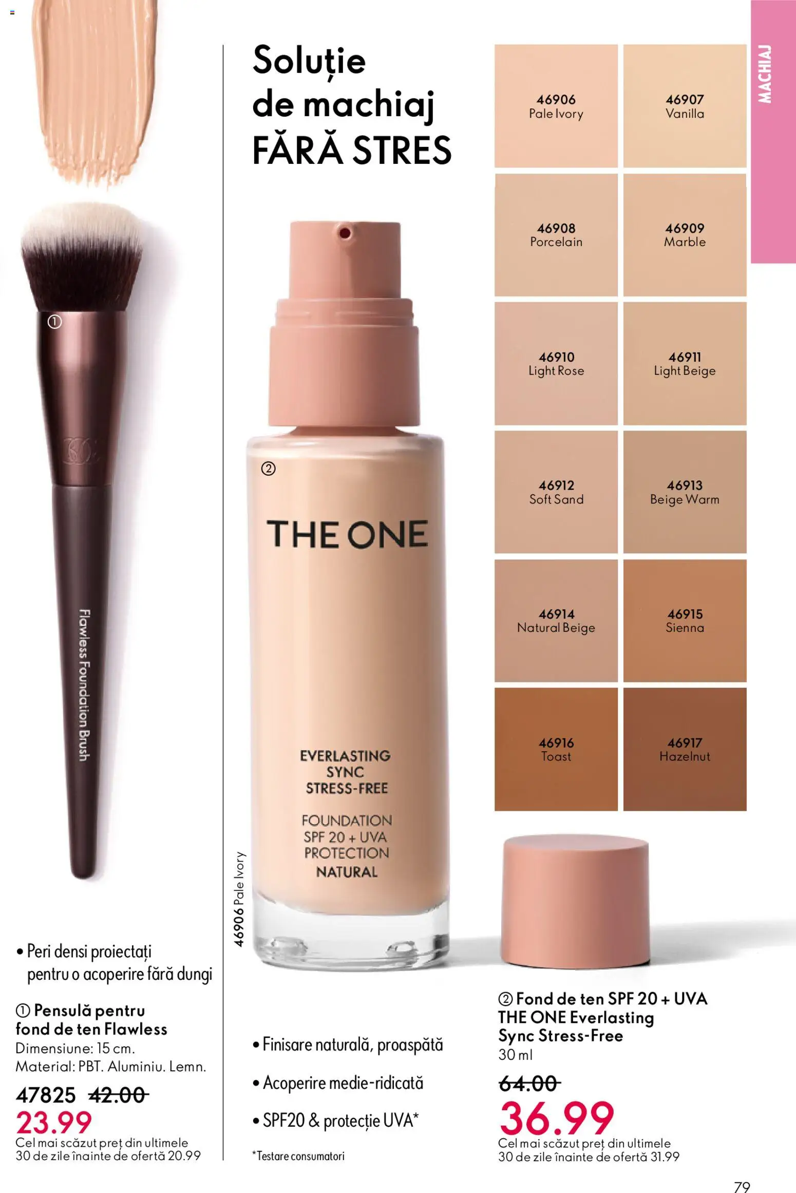 Noul catalog Oriflame – valabil de la 03.12.2025 | Pagină: 79 | Produse: Fond de ten, Machiaj