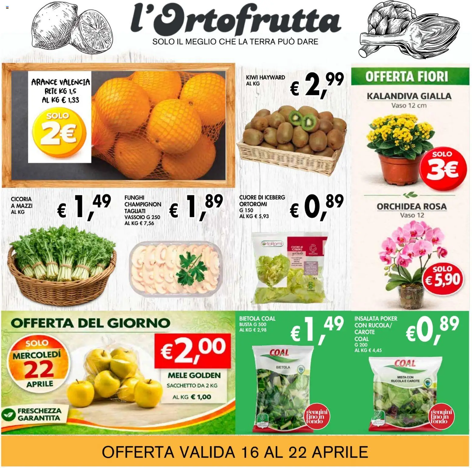 Volantino Coal del 09.04.2026 | Pagina: 3 | Prodotti: Mele, Kiwi, Carote, Funghi