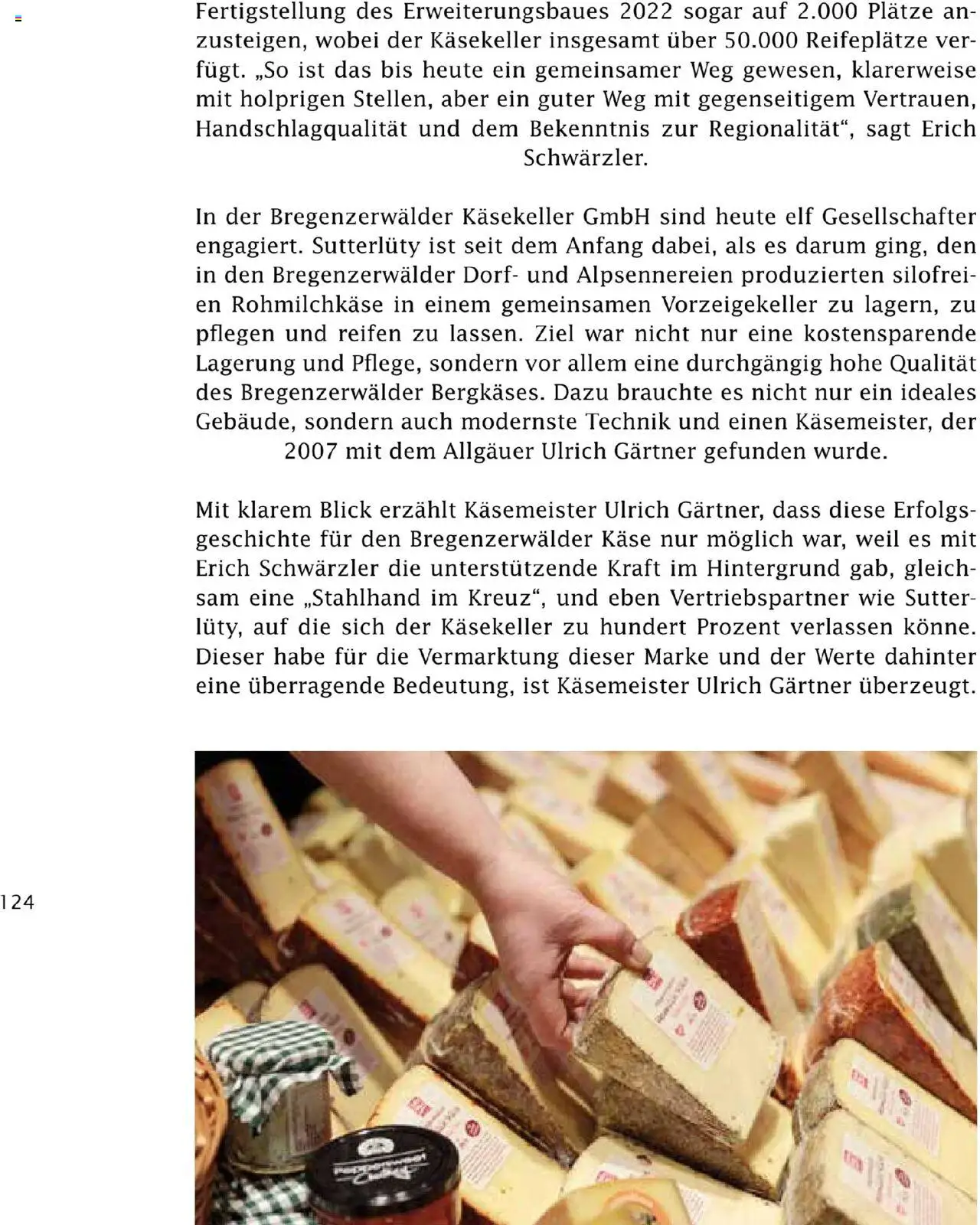 Sutterlüty Unsere Chronik gültig ab 01.08.2025 | Seite: 124 | Produkte: Käse