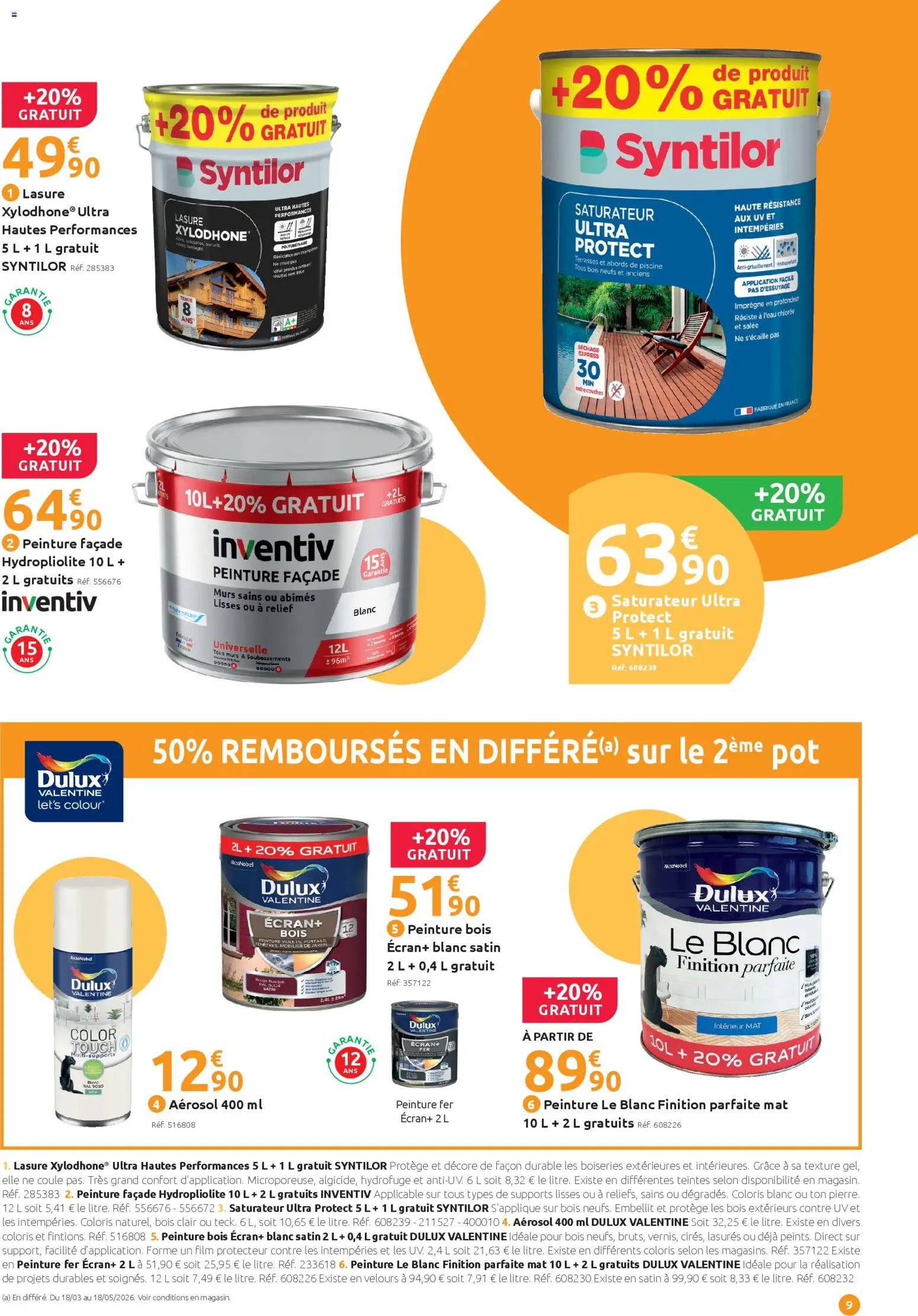 {H1} | Page: 9 | Produits: Mobilier de jardin