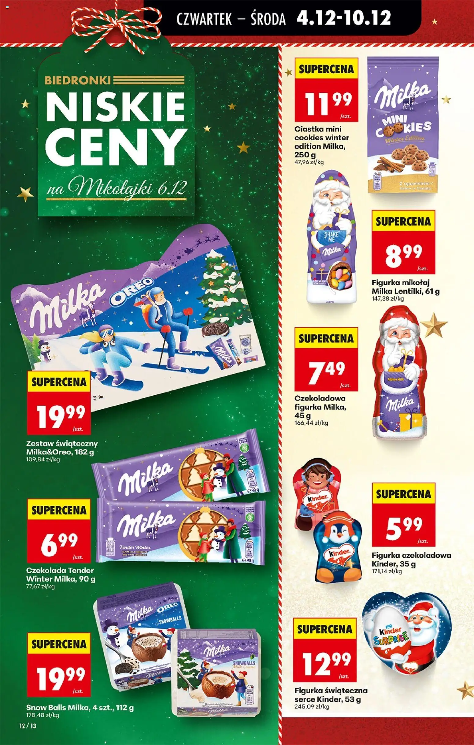 Biedronka gazetka - Oferta w tym tygodniu od 04.12.2025 | Strona: 14 | Produkty: Czekoladowa, Milka, Czekolada, Ciastka