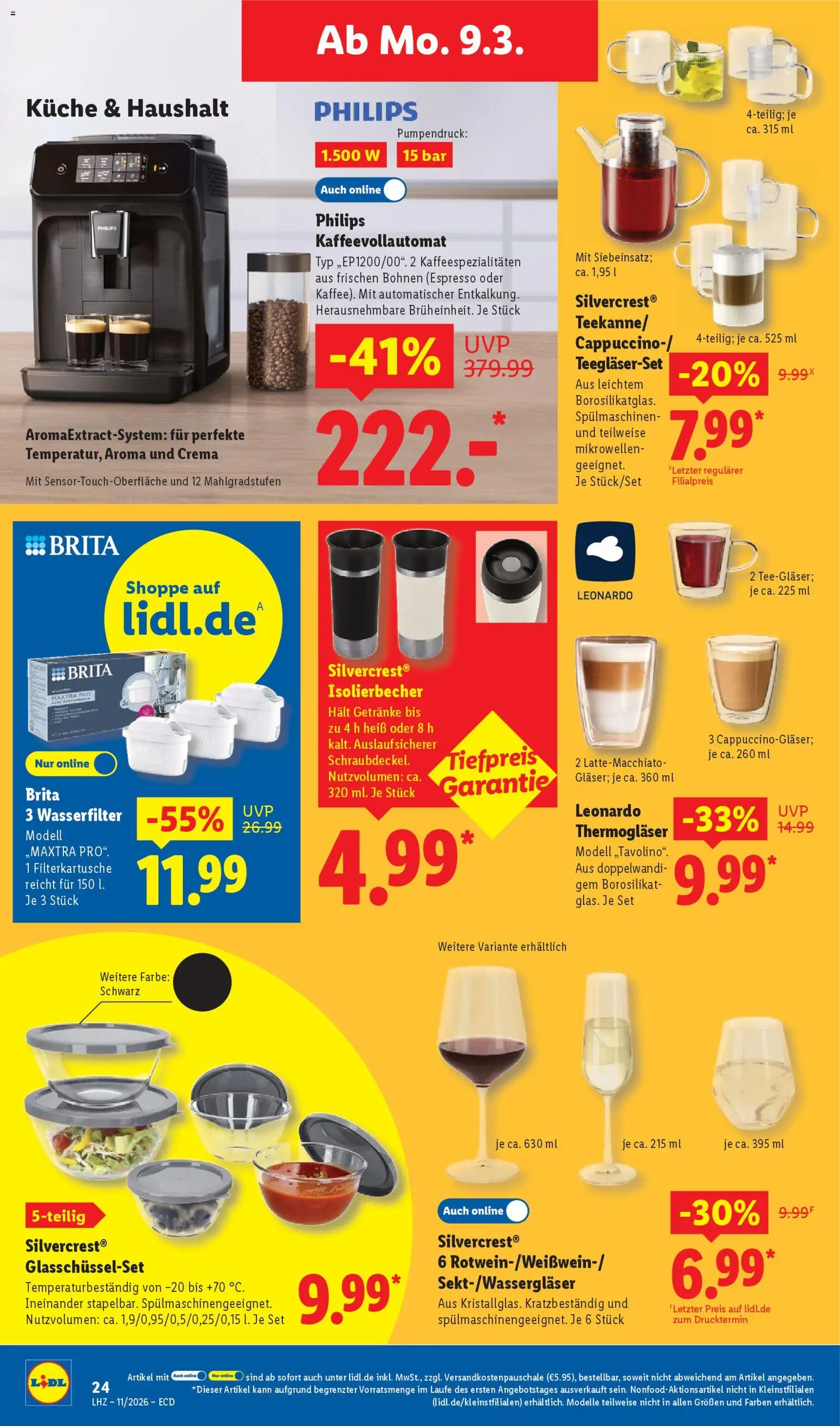 Lidl - Prospekt – gültig ab 09.03.2026 | Seite: 42 | Produkte: Philips, Küche, Kaffeevollautomat