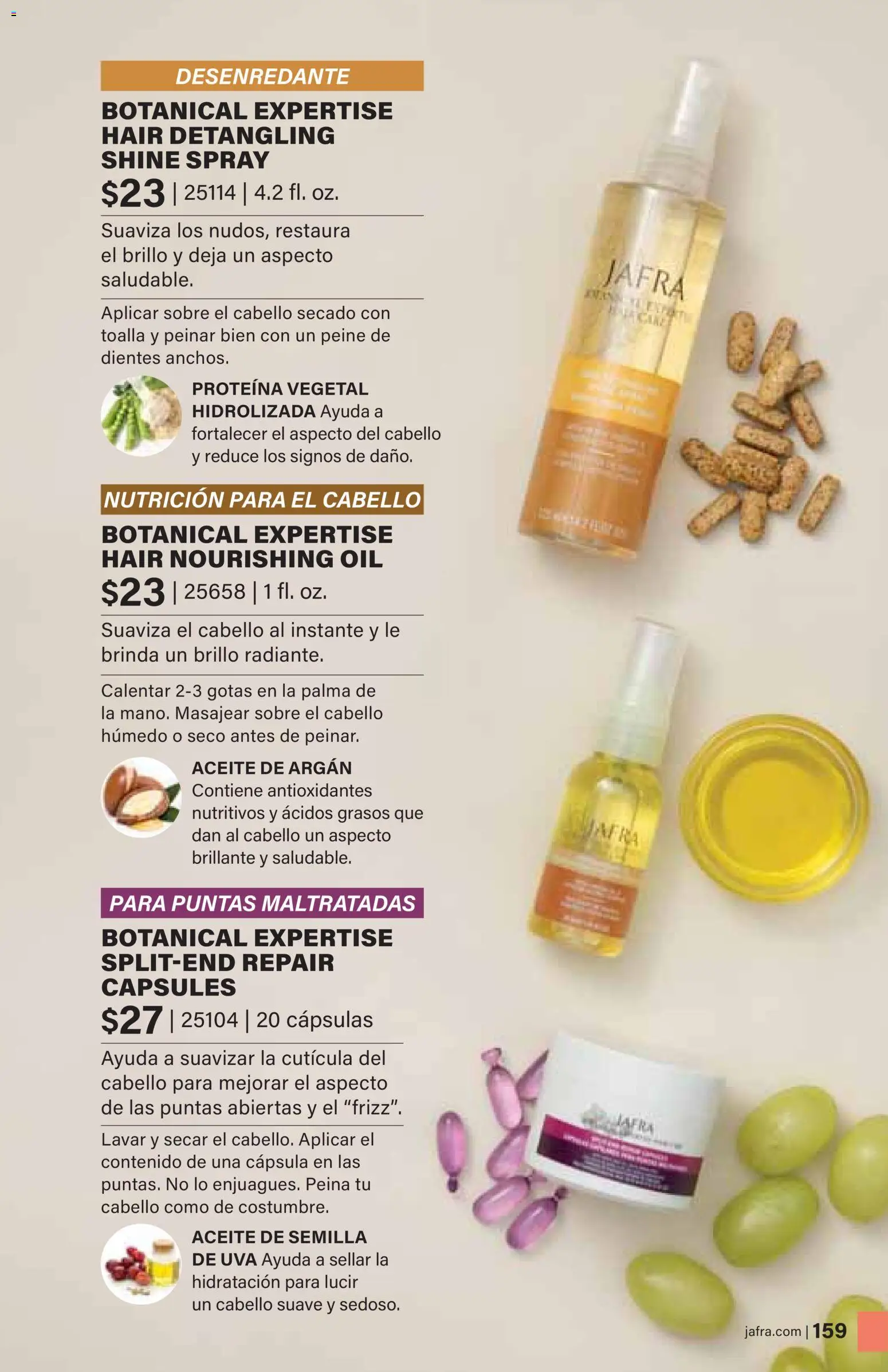 JAFRA - Catálogo de productos Primavera/Verano 2026 │ válido desde el 01.02.2026 | Página: 159 | Productos: Aceite, Aceite de argán