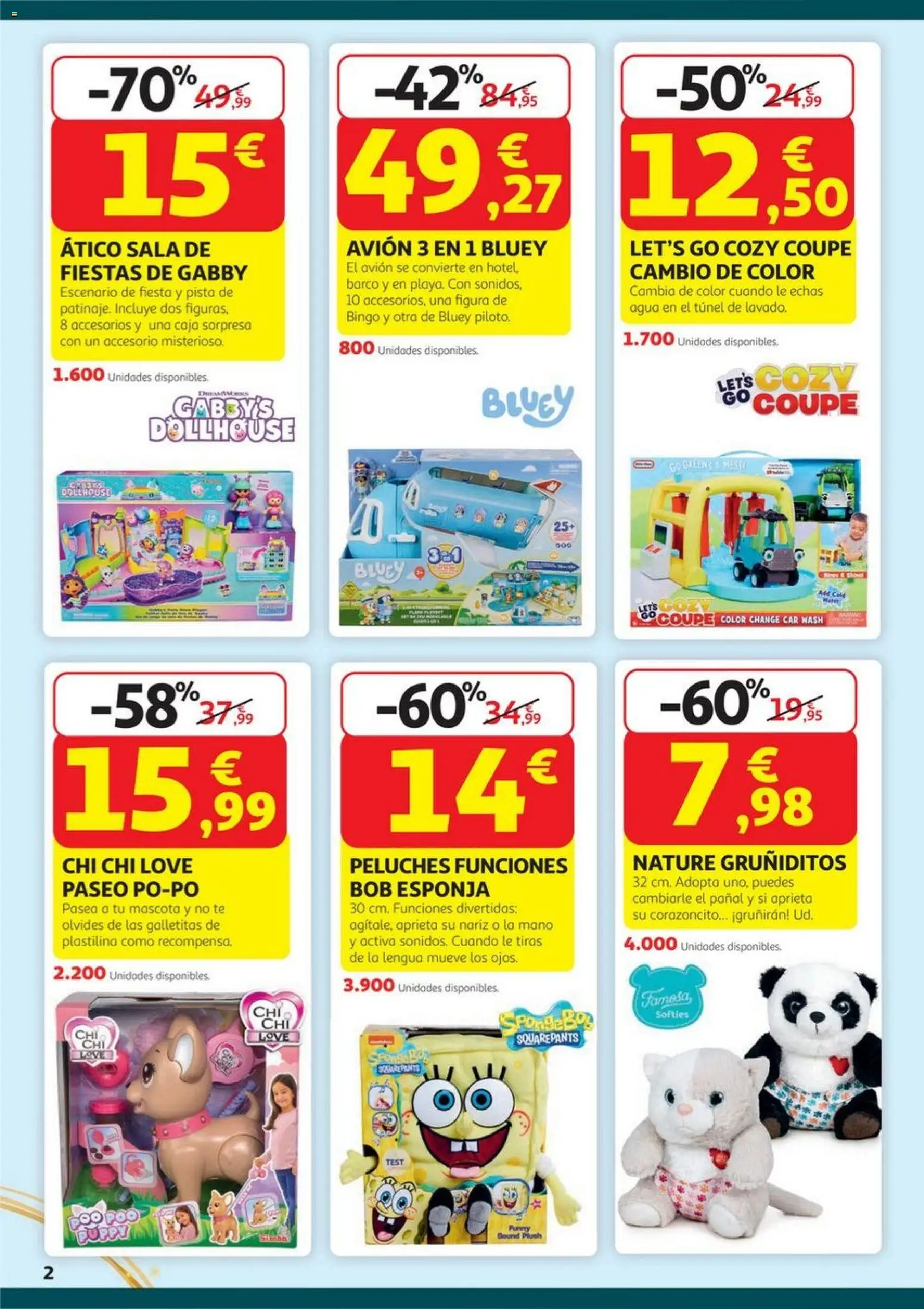 Alcampo - HP Juguetes  │ válido desde el 23.10.2025 | Página: 2 | Productos: Esponja, Té, Caja