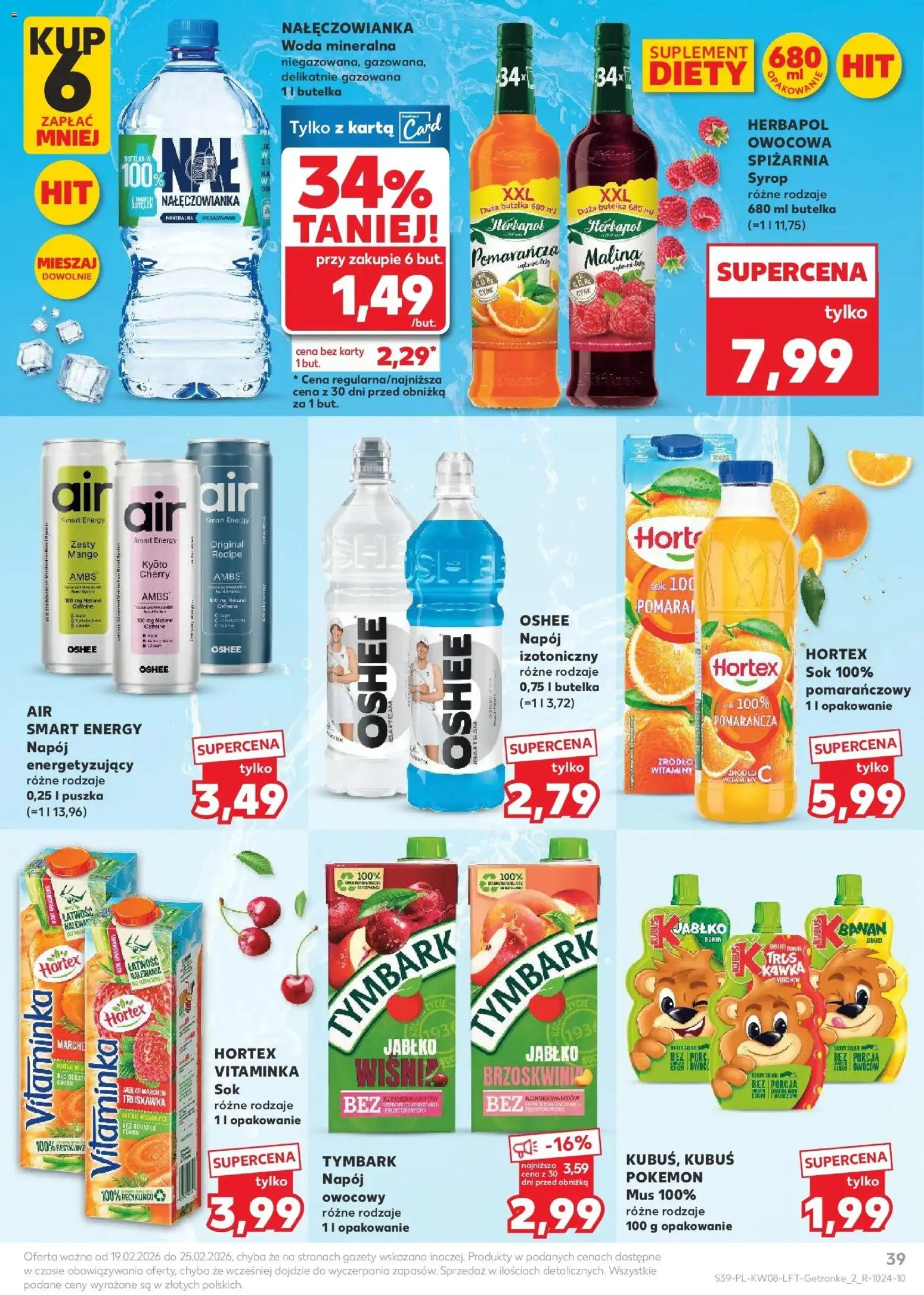 Kaufland Polsko leták od 19.02.2026 | Strana: 39 | Produkty: Mango, Karty