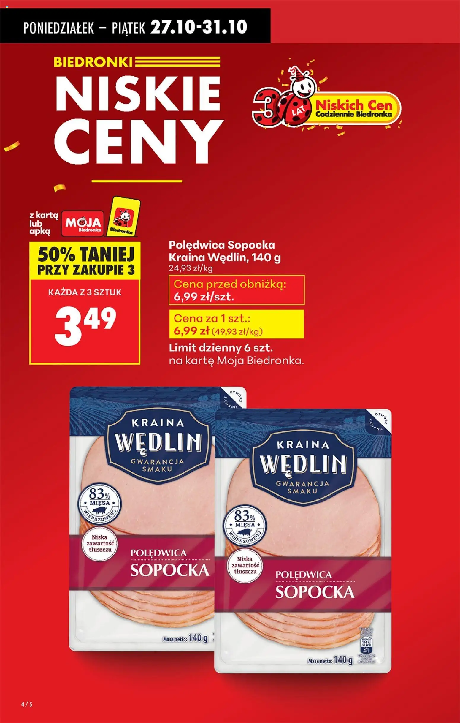 Biedronka gazetka od 27.10.2025 | Strona: 6 | Produkty: Karta