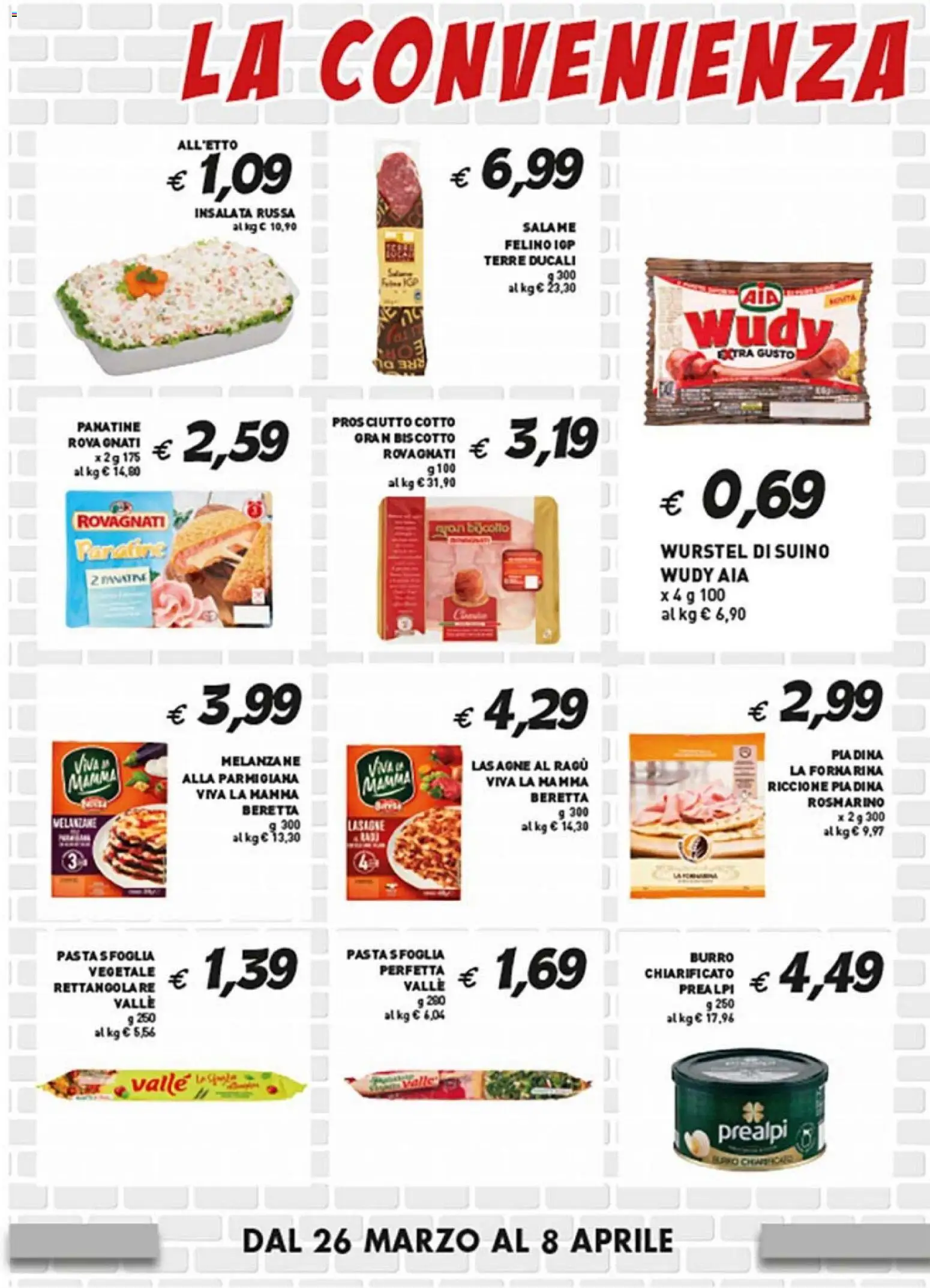 Volantino Coal del 26.03.2026 | Pagina: 2 | Prodotti: Pasta sfoglia, Burro, Ragú, Insalata russa