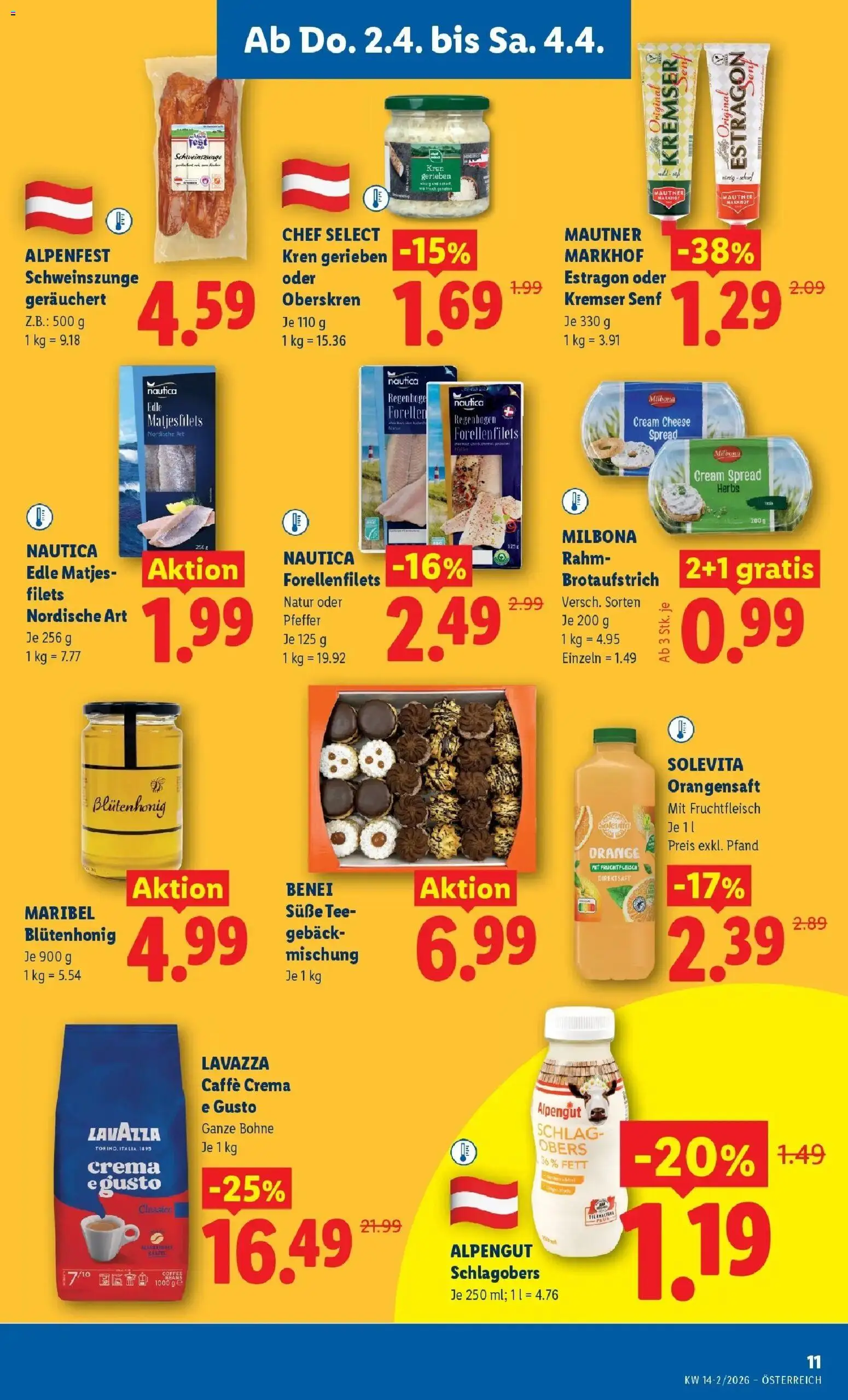 Lidl Flugblatt - Wien, Langenzersdorf, Zwettl gültig ab 02.04.2026 | Seite: 13 | Produkte: Pfeffer, Tee