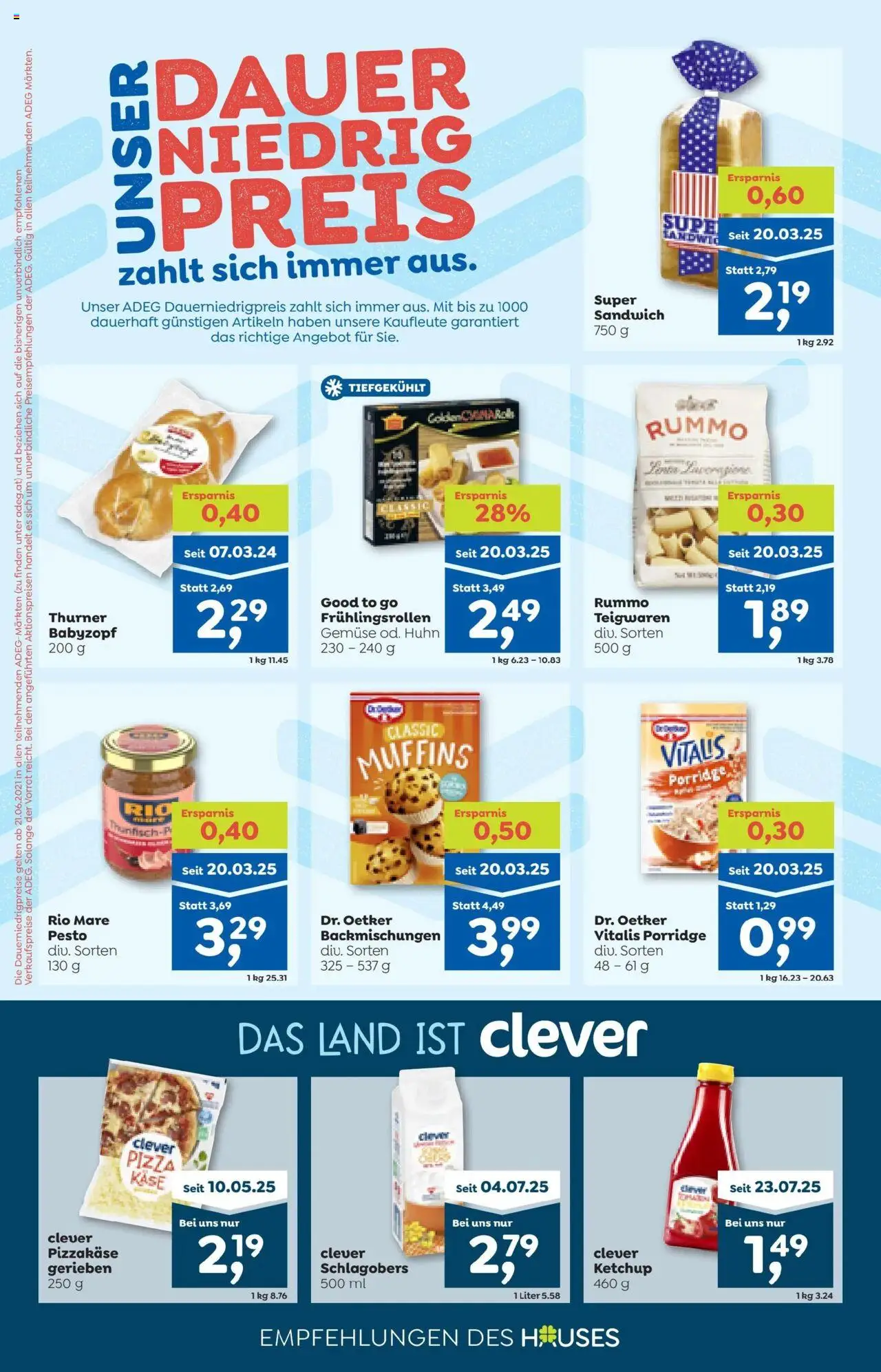 ADEG Flugblatt gültig ab 14.08.2025 | Seite: 10 | Produkte: Ketchup, Gemüse, Käse, Pizza