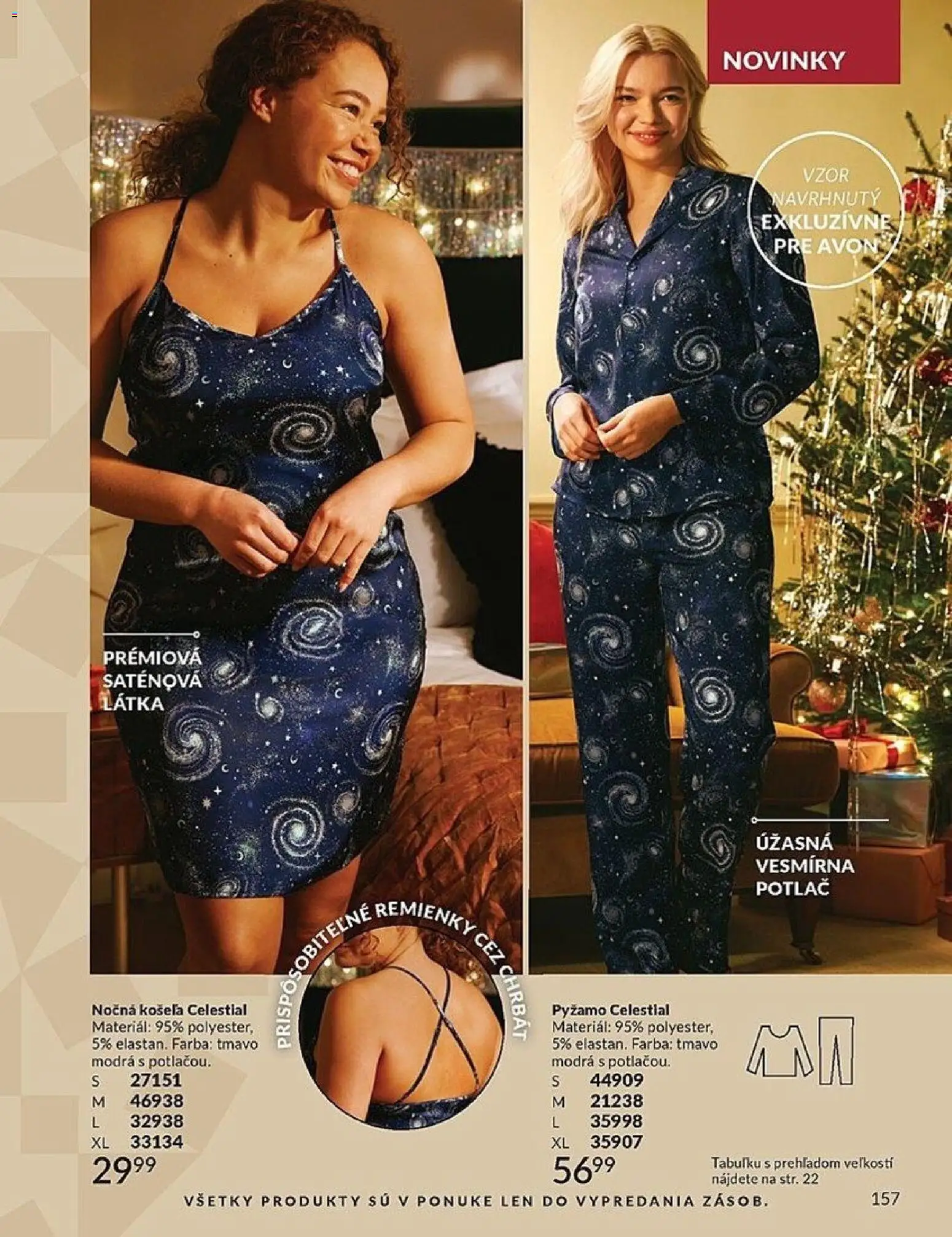 Nové Avon akcie – leták je platný od 01.11.2025 | Strana: 157 | Produkty: Košeľa, Pyžamo