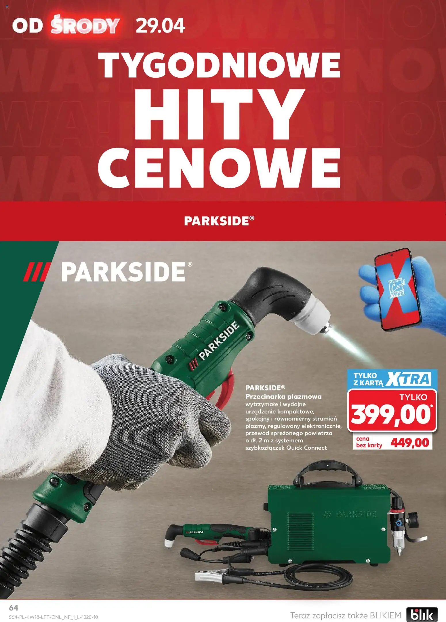 Kaufland Polsko leták od 29.04.2026 | Strana: 64 | Produkty: Parkside, Karty