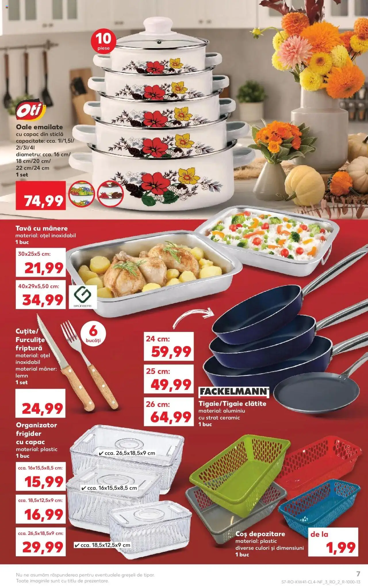 Noul catalog Kaufland – valabil de la 08.10.2025 | Pagină: 7 | Produse: Frigider, Coș, Mâner, Clătite