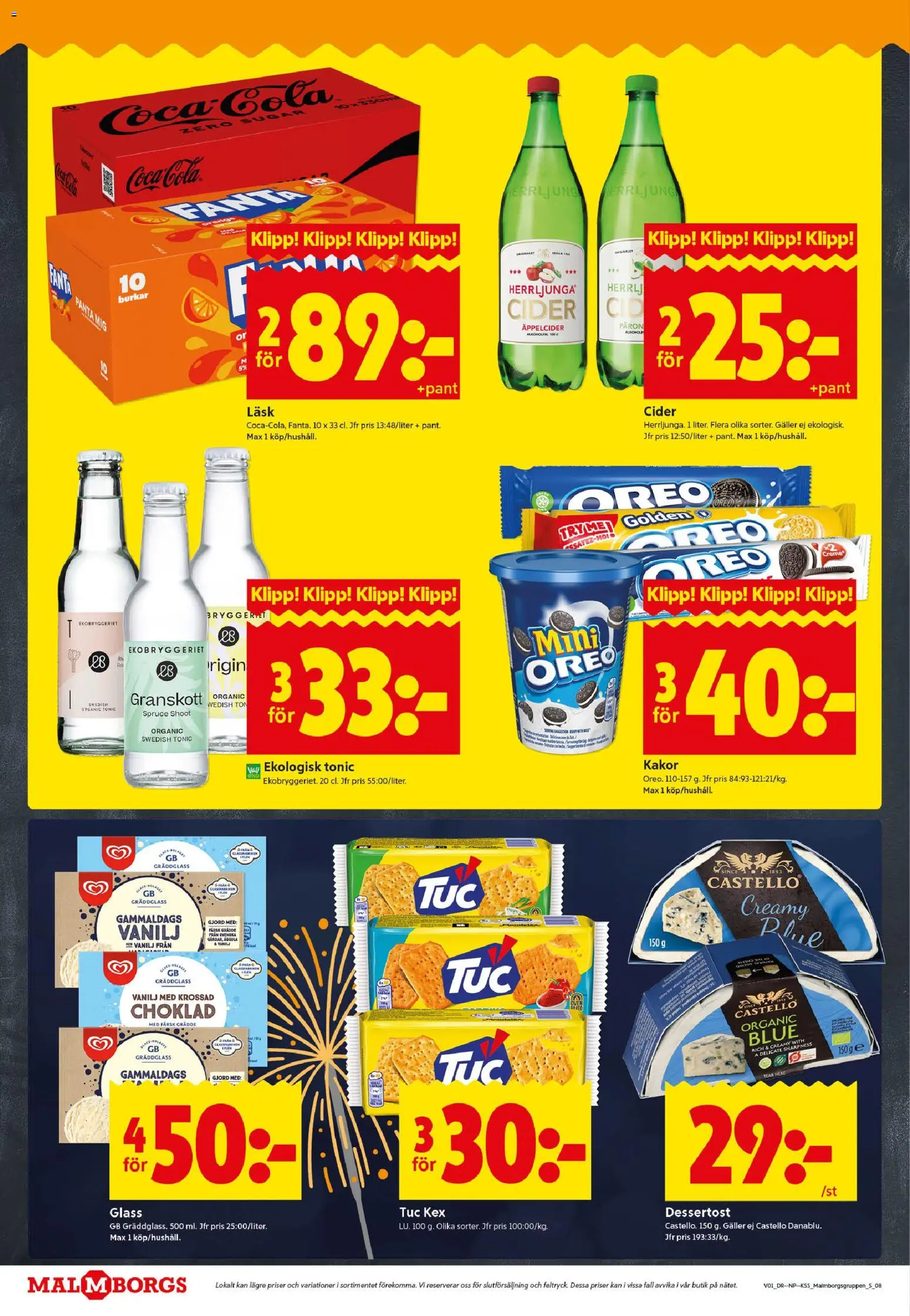 ICA Kvantum reklamblad aktuell från 30.12.2025 | Sida: 8 | Produkter: Coca cola zero, Galler, Cider, Glass