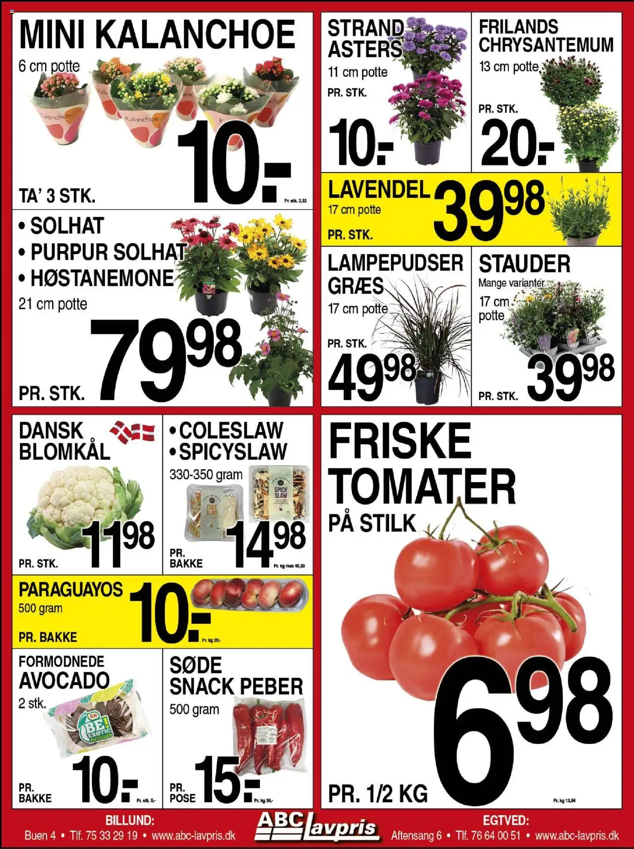 Abc Lavpris Tilbudsavis gyldig fra 13.08.2025 | Side: 2 | Produkter: Tomater, Avocado, Peber, Blomkål