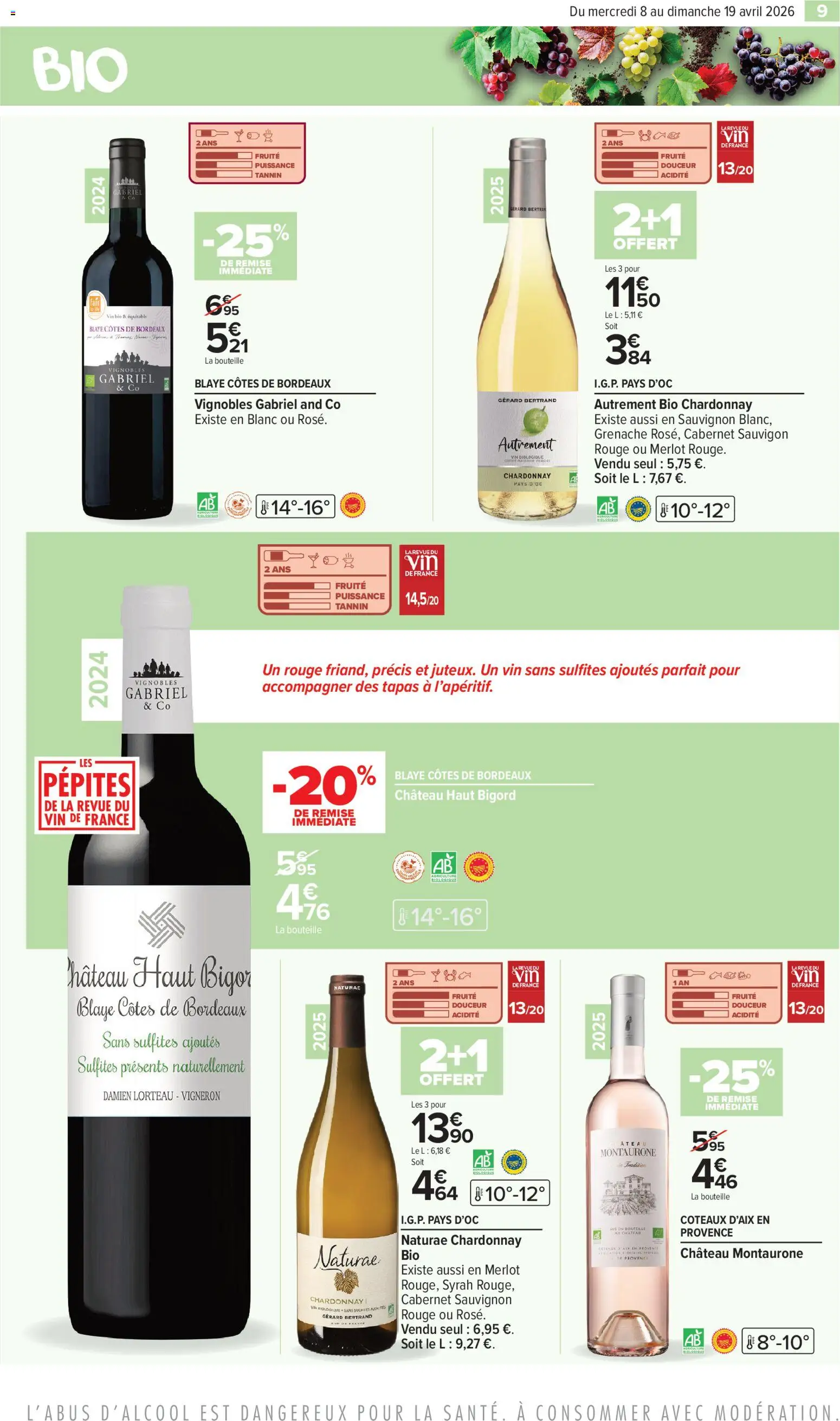 {H1} | Page: 9 | Produits: Vin