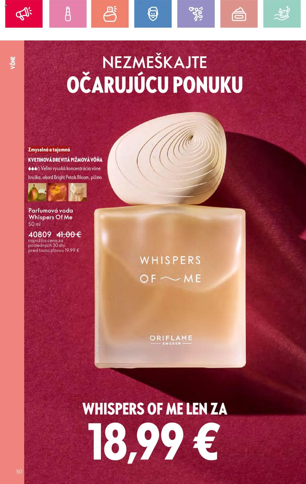 Katalóg Oriflame 9 2025 │ platný od 15.06.2025 | Strana: 50 | Produkty: Voda