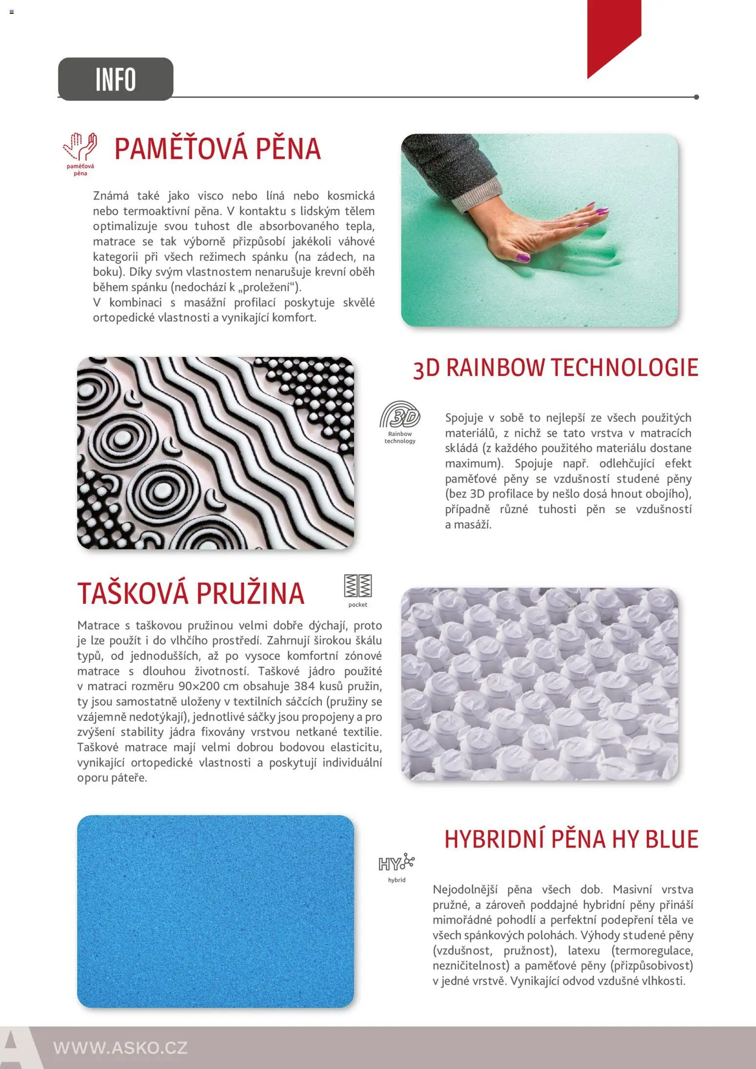 ASKO nábytek leták - Nabídka matrací od 01.01.2026 | Strana: 6 | Produkty: Matrace, Lina