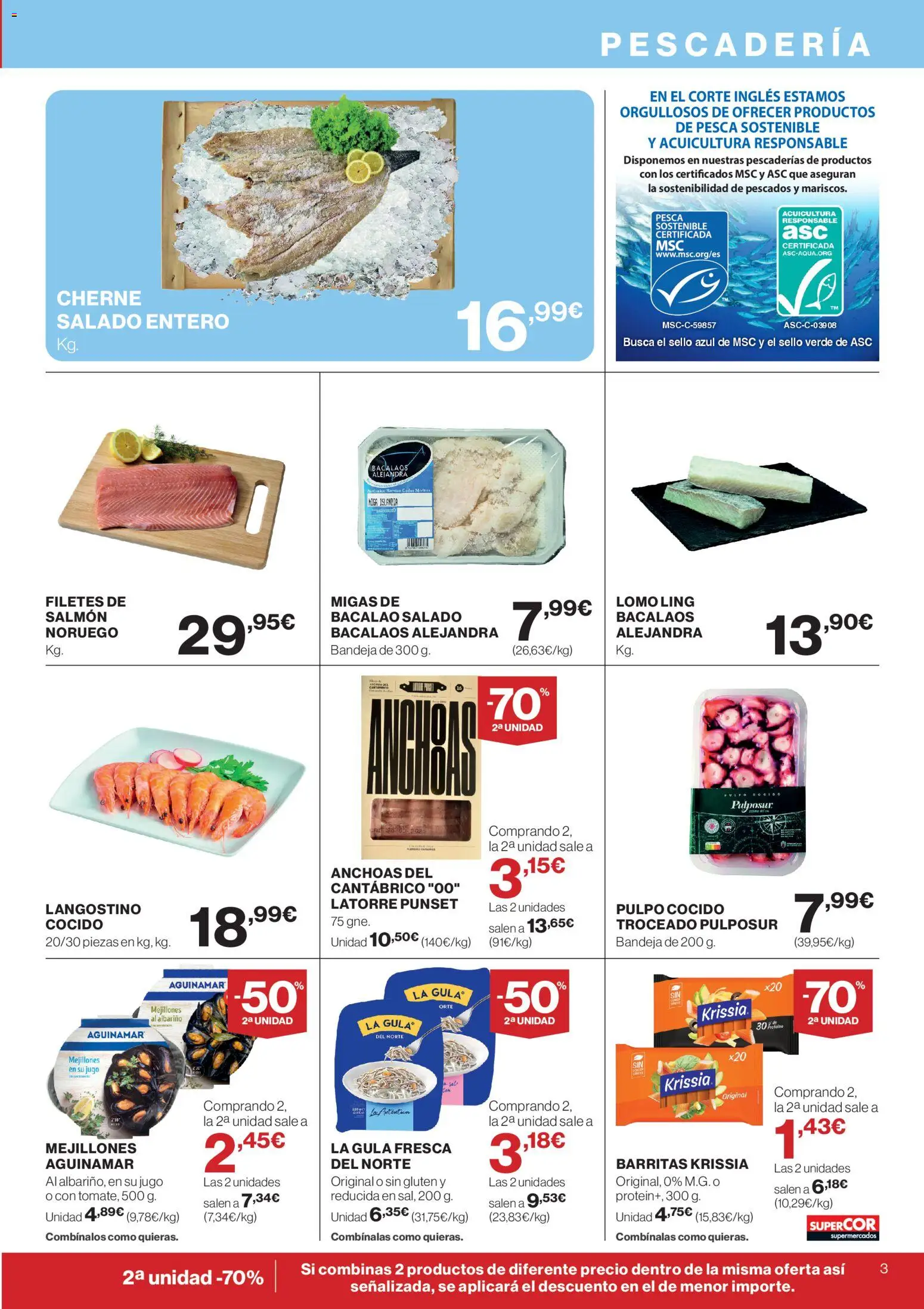 Supercor Canarias │ válido desde el 12.03.2026 | Página: 3 | Productos: Jugo, Bandeja, Langostino