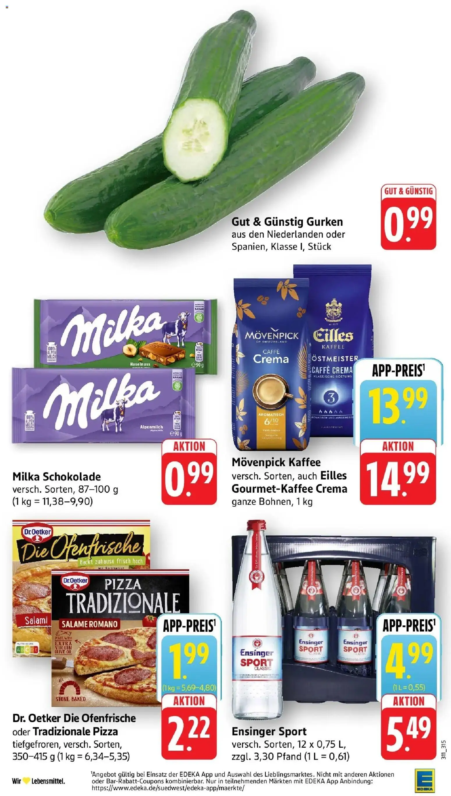 Edeka prospekt Karlsbad-Langensteinbach	 – gültig ab 02.03.2026 | Seite: 2 | Produkte: Schokolade, Milka, Ofenfrische, Pizza