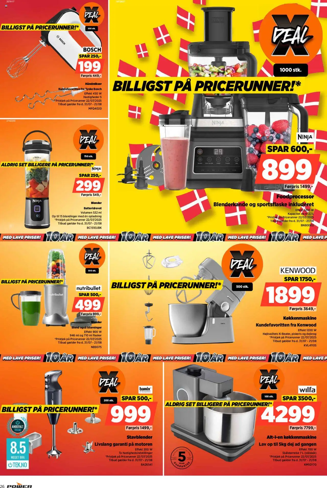 Power Tilbudsavis gyldig fra 31.07.2025 | Side: 26 | Produkter: Foodprocessor, Piskeris