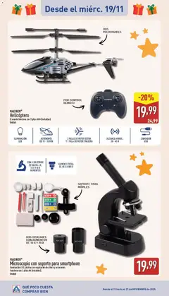 Vista previa MAGINON® Microscopio con soporte para smartphone, Iluminación LED, platina con regulación de altura y accesorios. Funciona con 2 pilas AA (incluidas). Unidad. Con 3 objetivos de hasta 4 X, 10 X Y 40 X aumentos, aumento total de 40 X A 800 X, soporte para móviles, dos oculares con aumentos de 10 X Y 20 X. válido desde el 02.11.2025 | Página: 69 | Productos: Κοσμήματα, Smartphone, Galette de chaise
