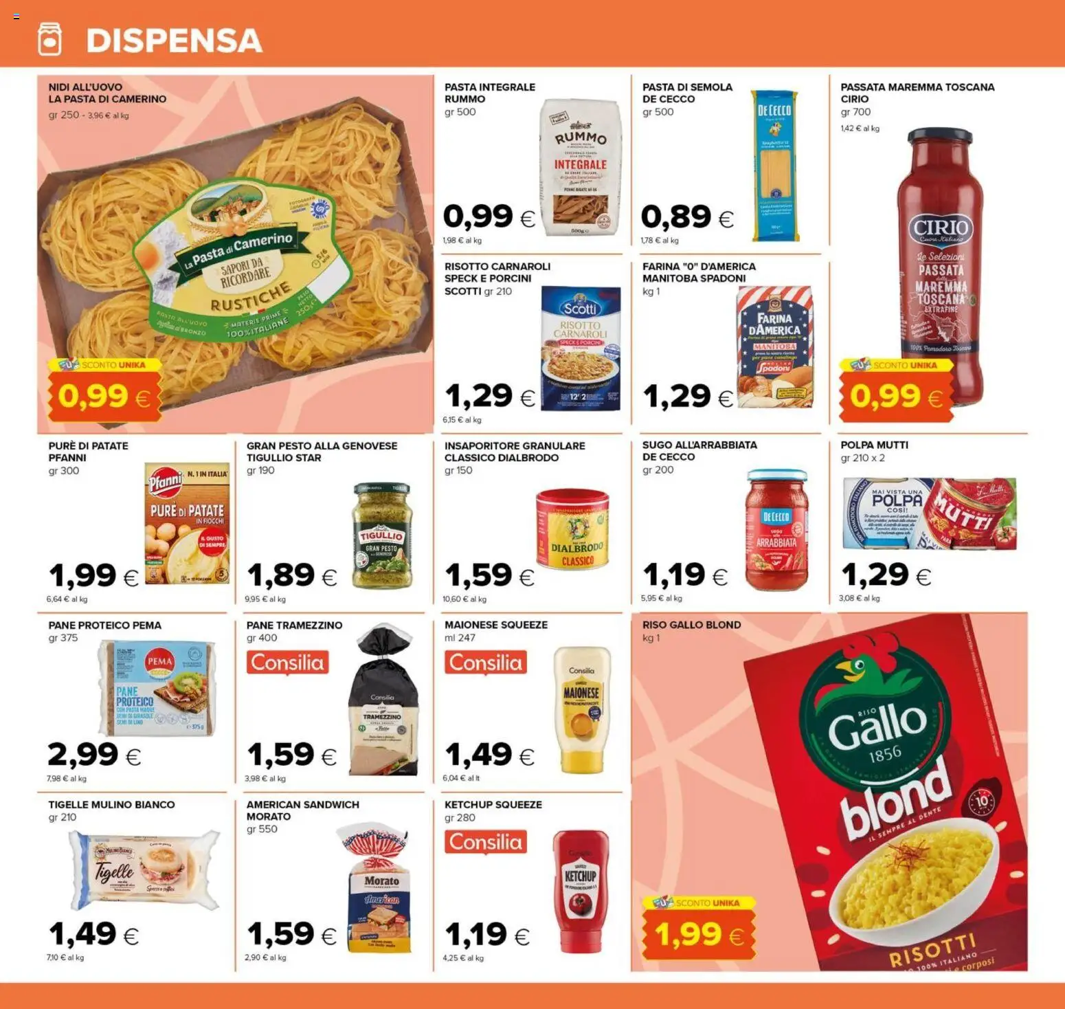 Volantino Tigre del 26.02.2026 | Pagina: 10 | Prodotti: Riso, Patate, Farina, Sugo