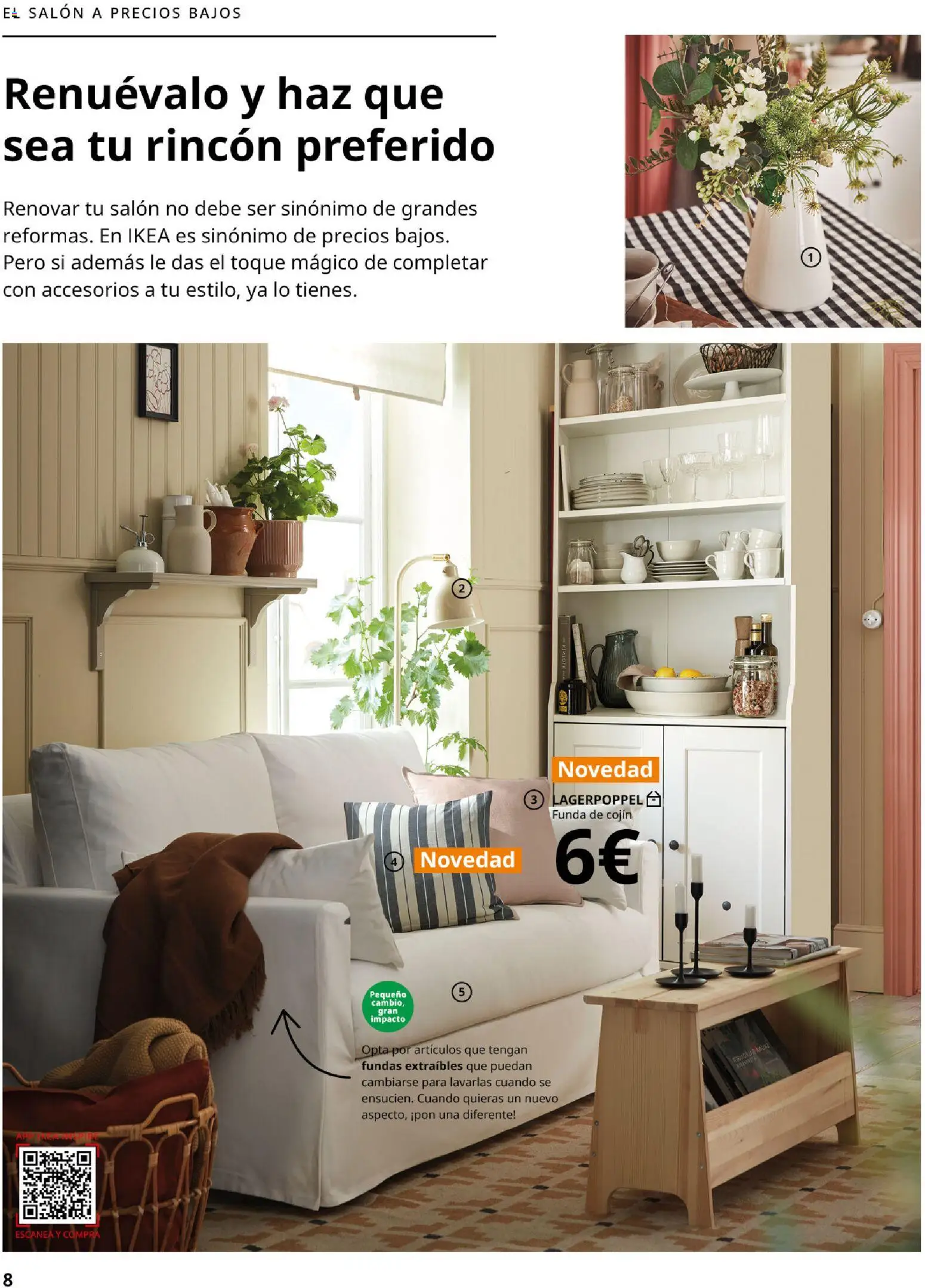 IKEA - Precios bajos │ válido desde el 13.04.2026 | Página: 8 | Productos: Funda, Funda de cojín, Cojín