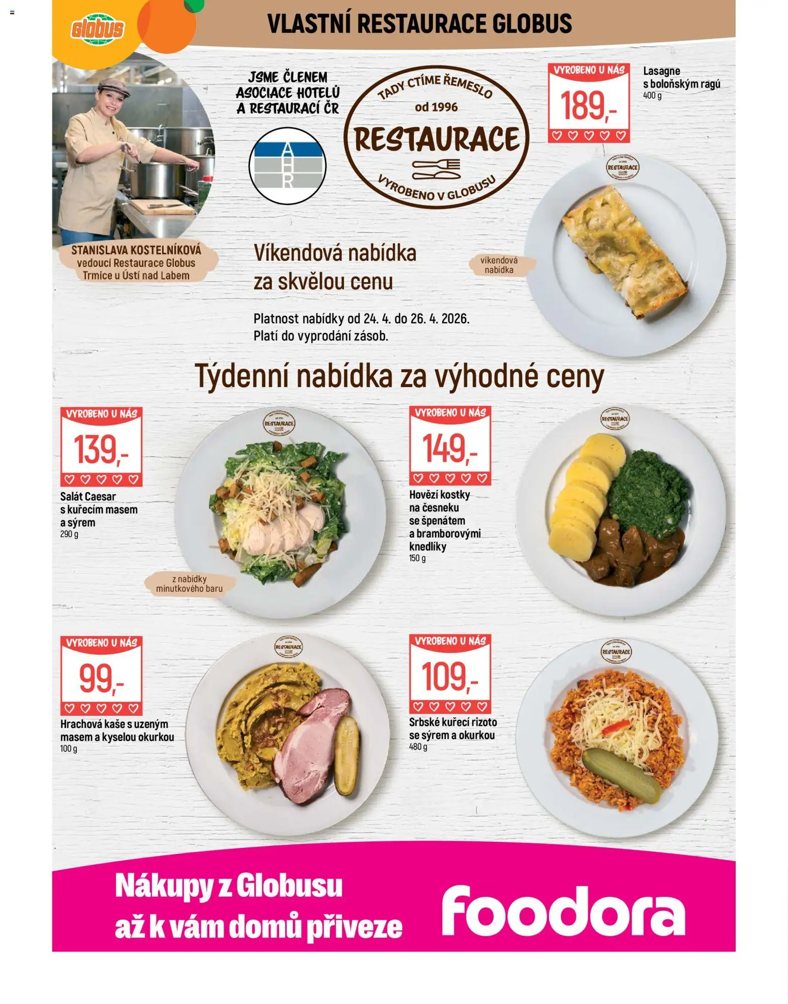 Globus leták - Trmice od 22.04.2026 | Strana: 9 | Produkty: Rizoto, Kaše, Kostky, Lasagne