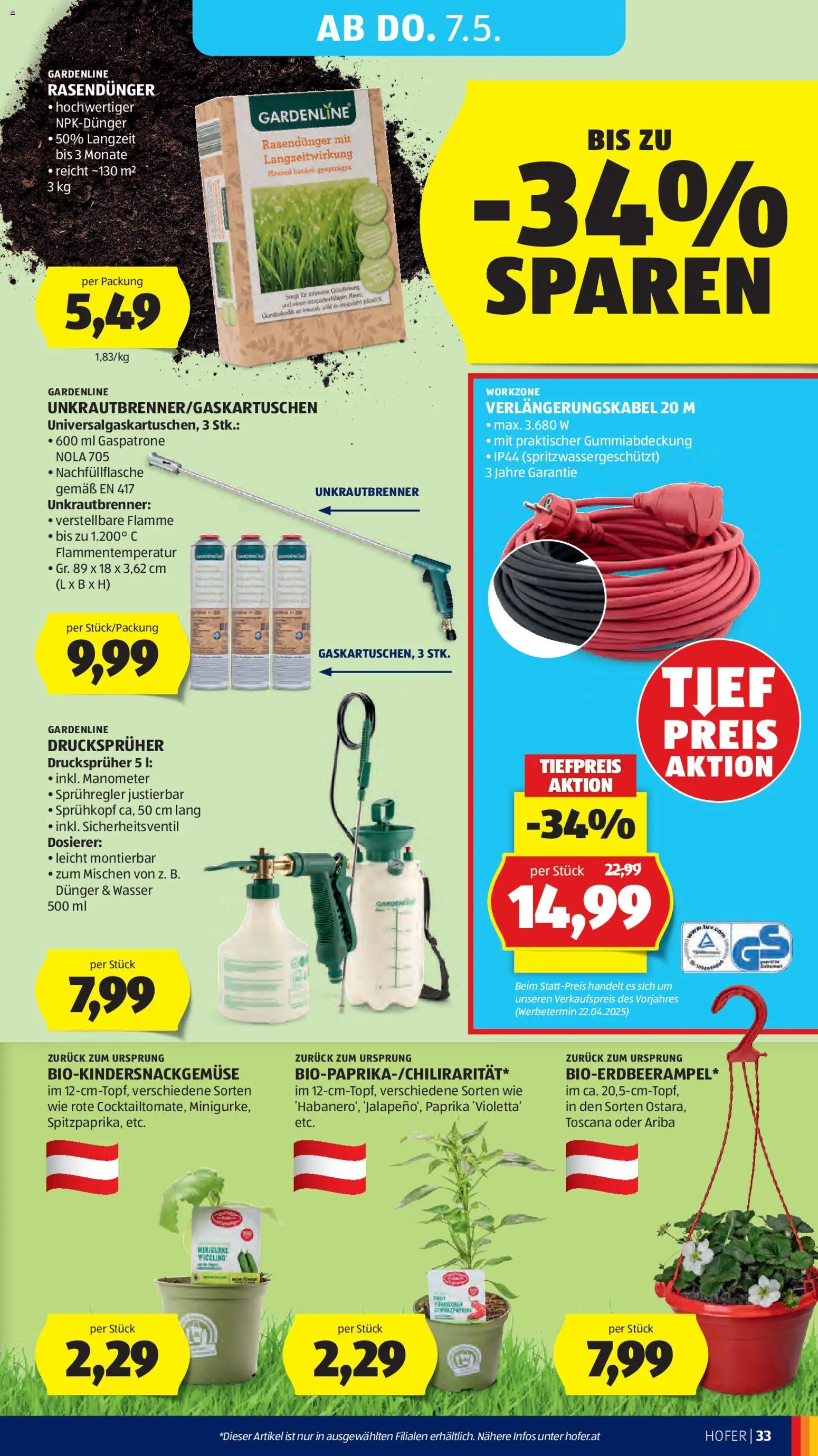 Hofer Flugblatt gültig ab 29.04.2026 | Seite: 39 | Produkte: Wasser, Manometer