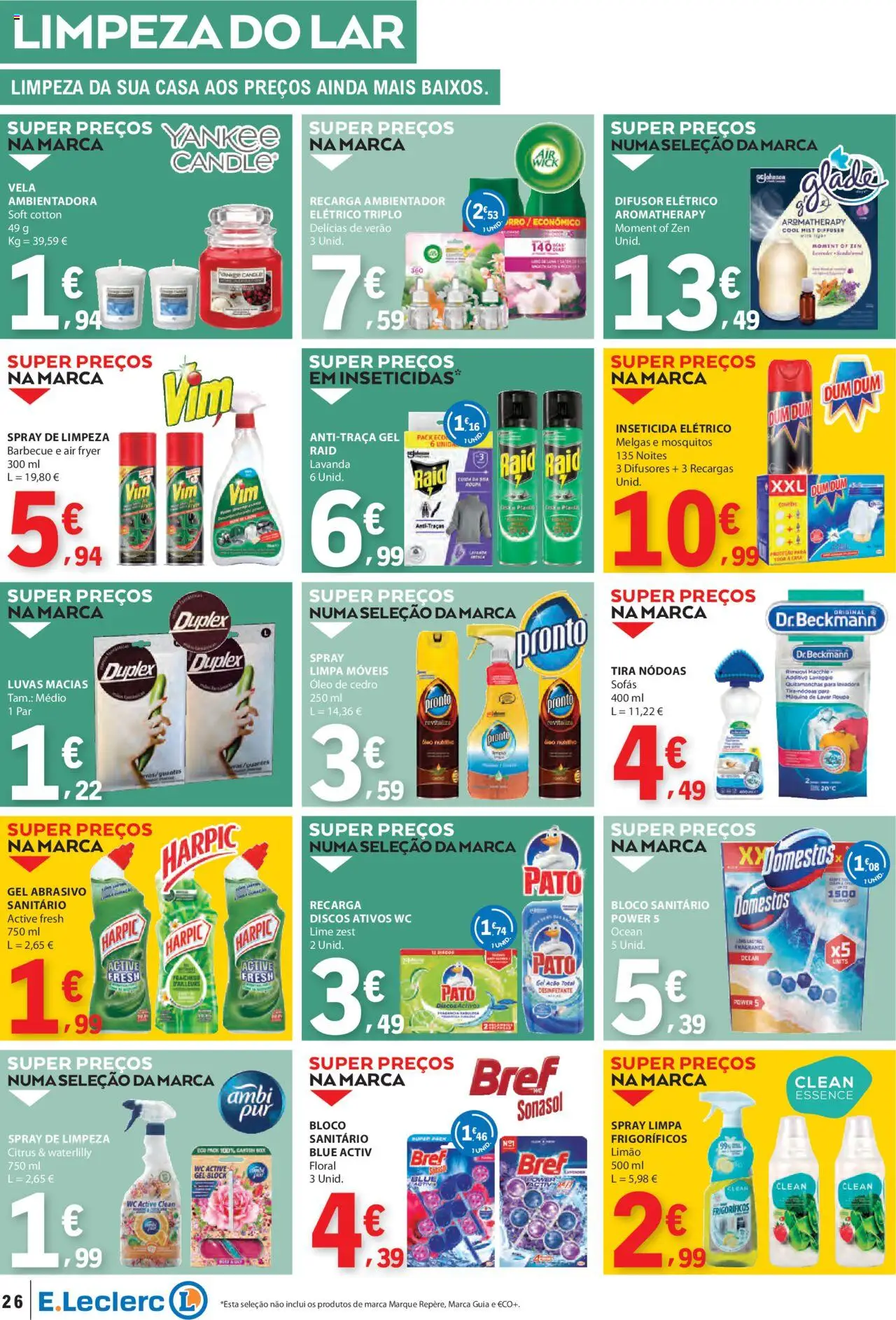 E.Leclerc - Folheto Semanal │ válido de 03.07.2025 | Página: 26 | Produtos: Luvas, Air fryer, Sofás, Óleo